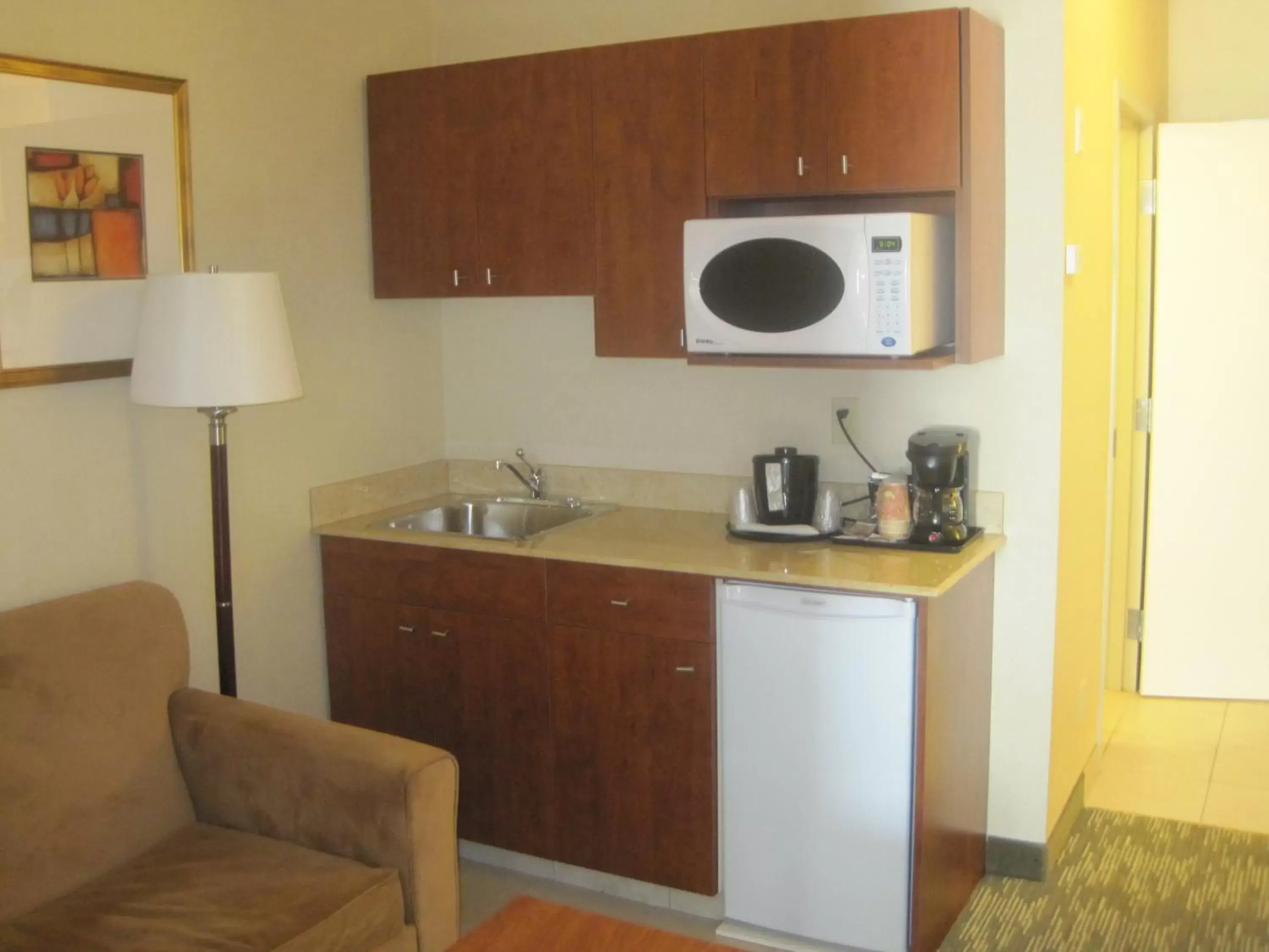 Kitchen or kitchenette, Kitchen/Kitchenette in Holiday Inn Express Hotel & Suites-Edmonton South, an IHG Hotel