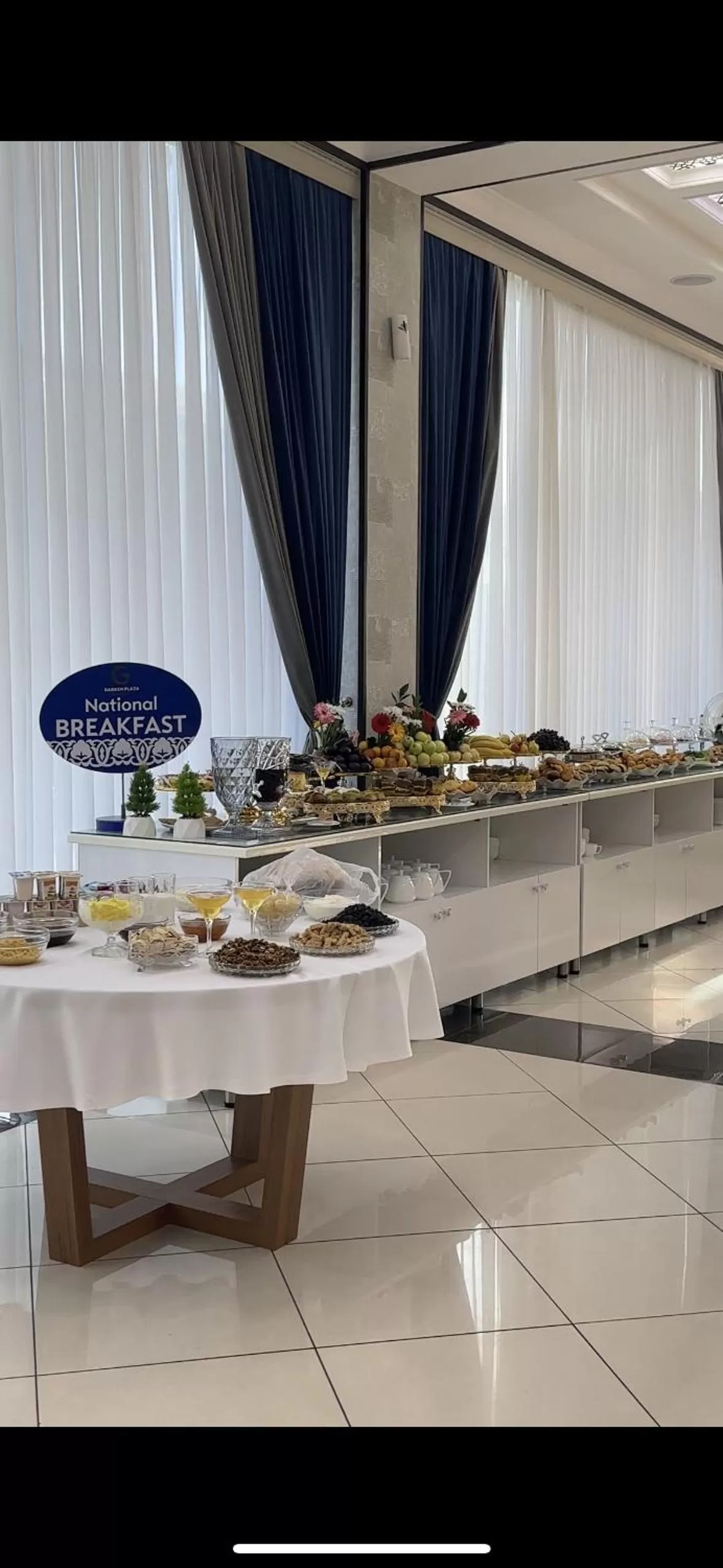 Breakfast in Garden Plaza Bukhara