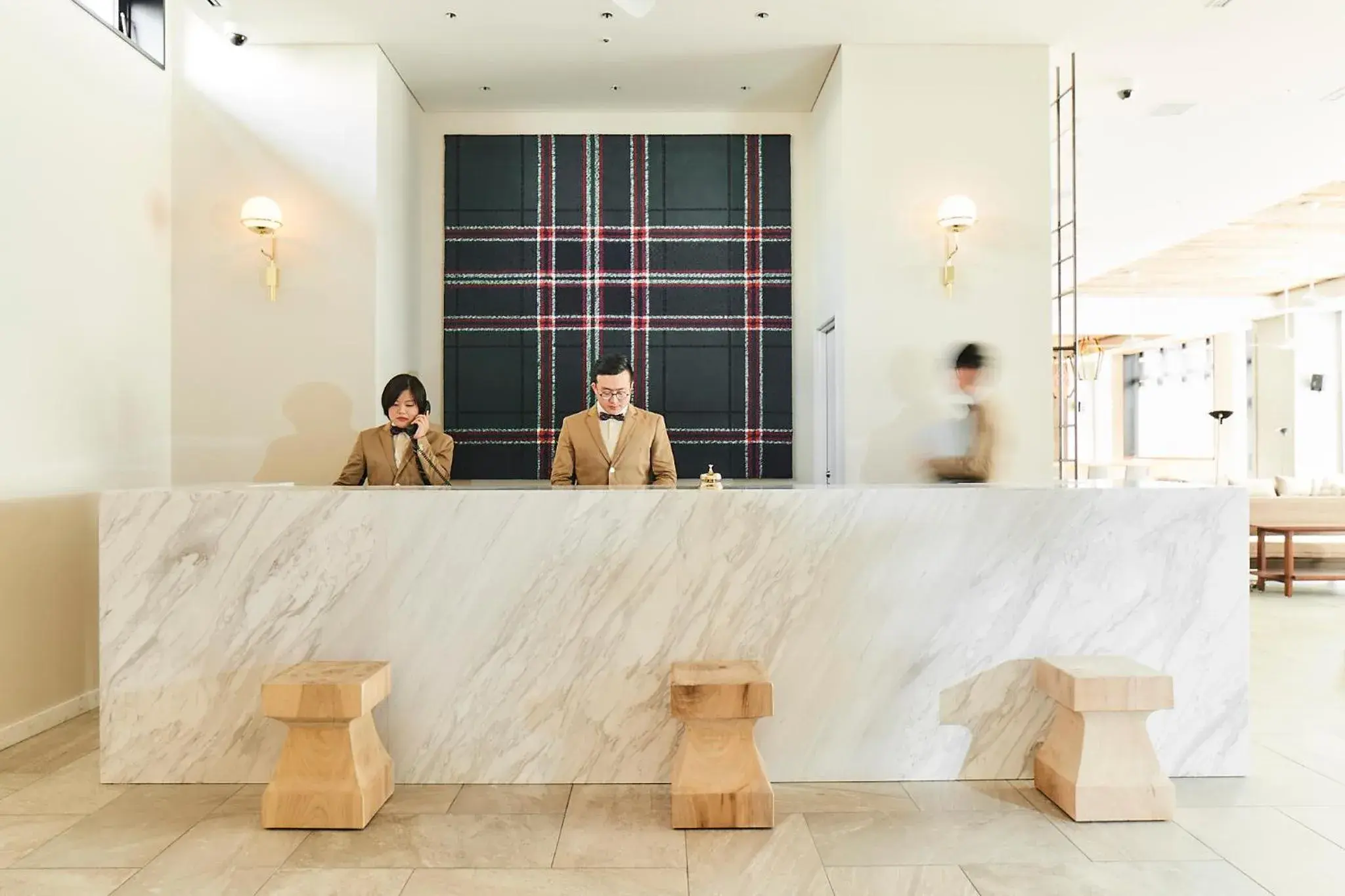 Staff, Lobby/Reception in hotel it. Osaka Shinmachi Nishishinsaibashi