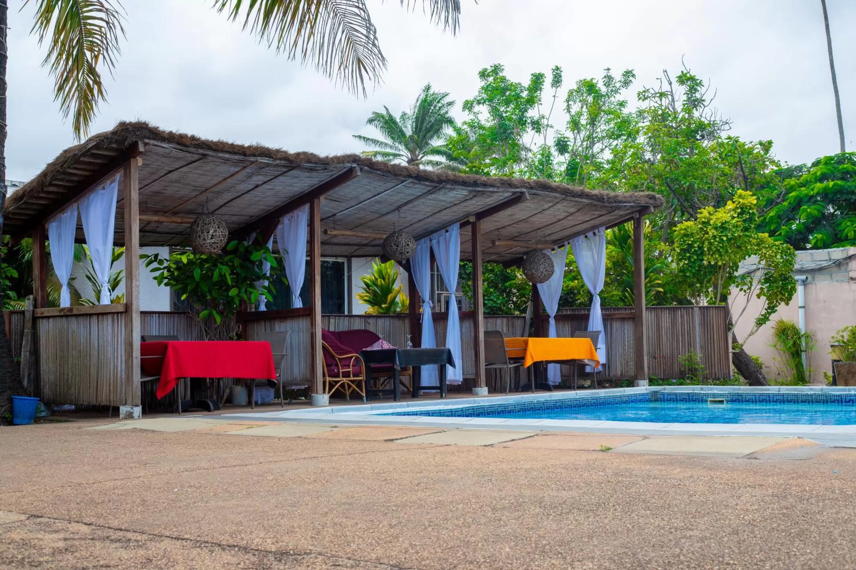 Pool view in Hotel Le Marly