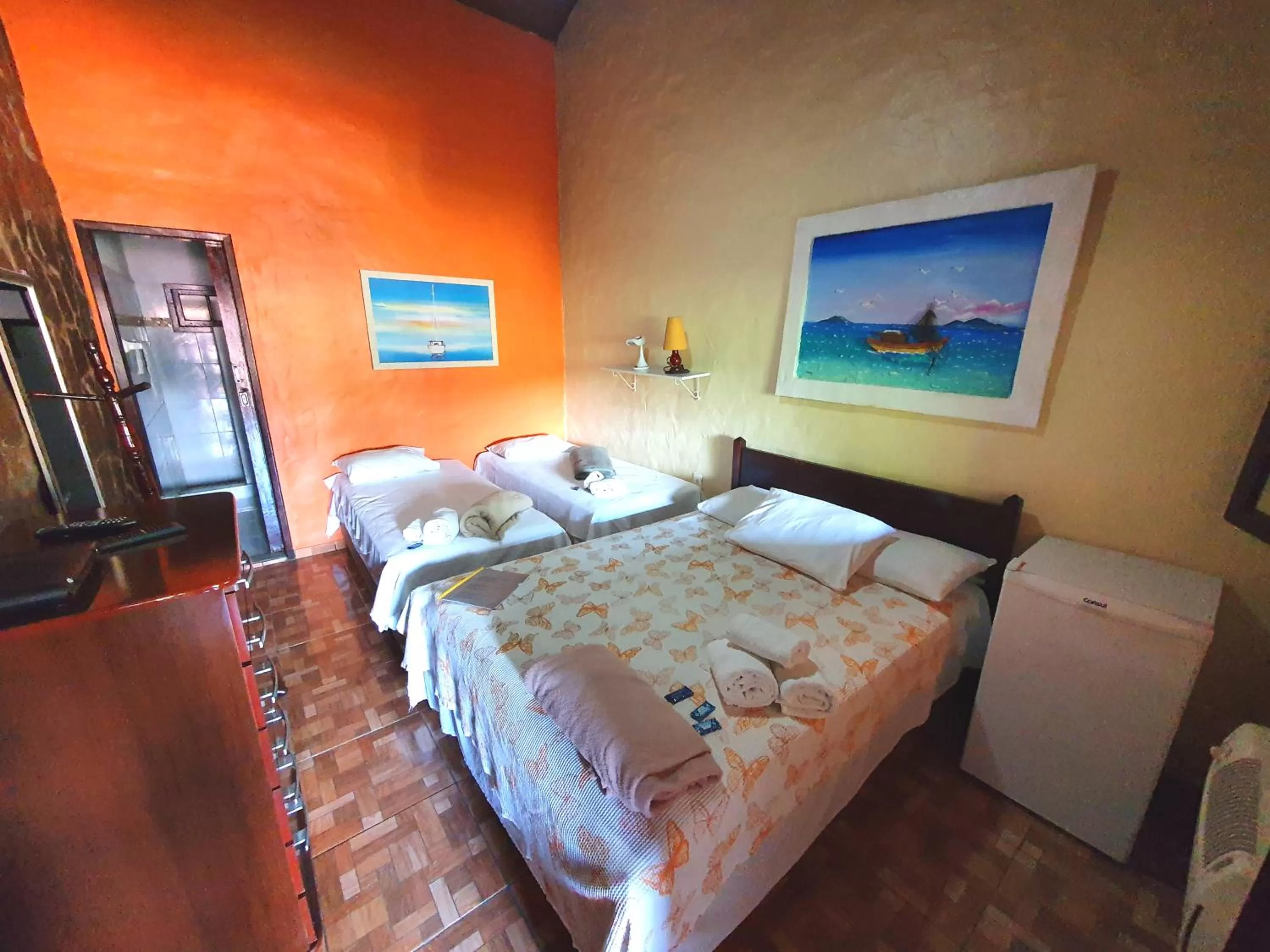 Bedroom, Bed in Suítes Casa do Barão