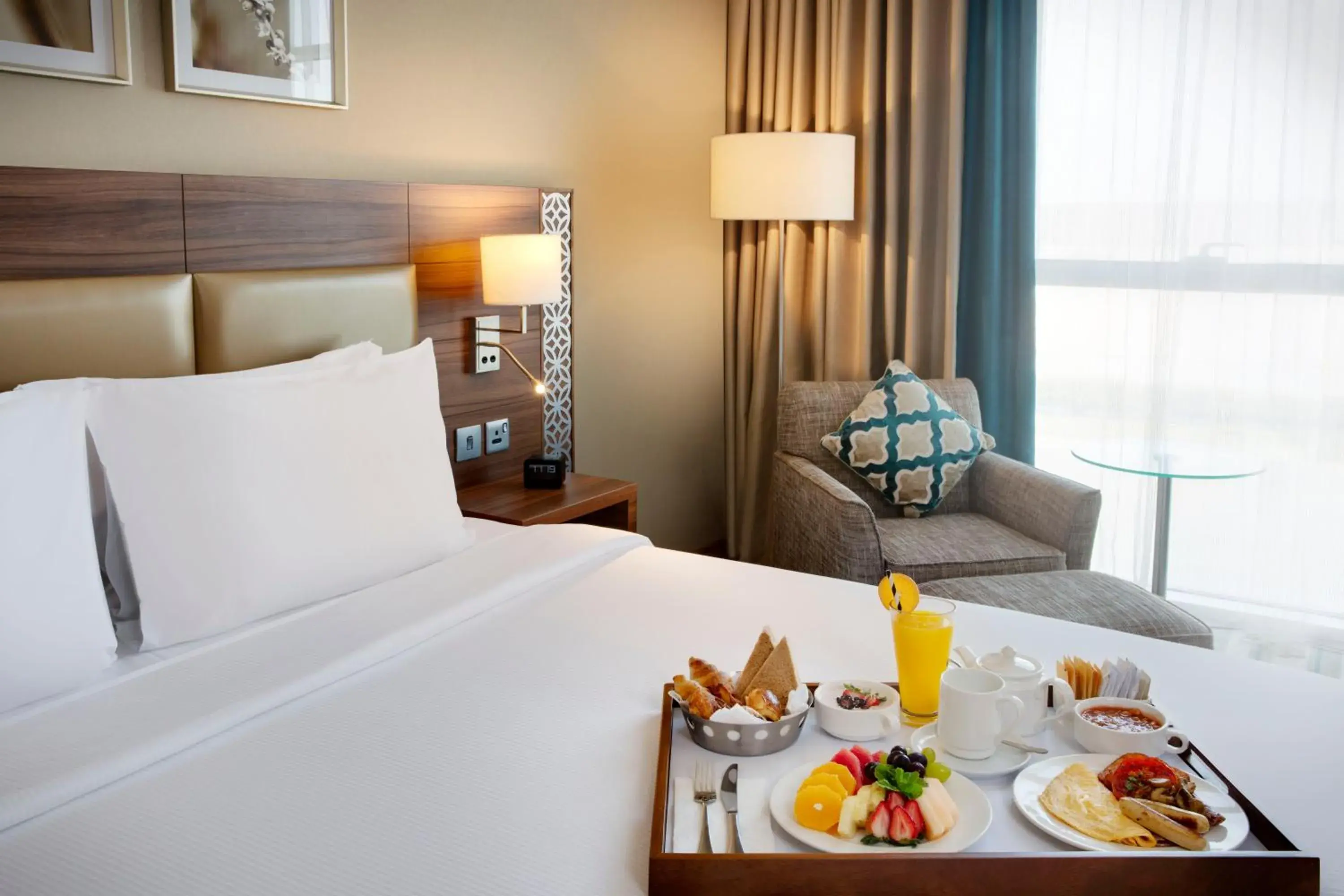 Food close-up, Bed in Hilton Garden Inn Dubai Al Mina - Jumeirah