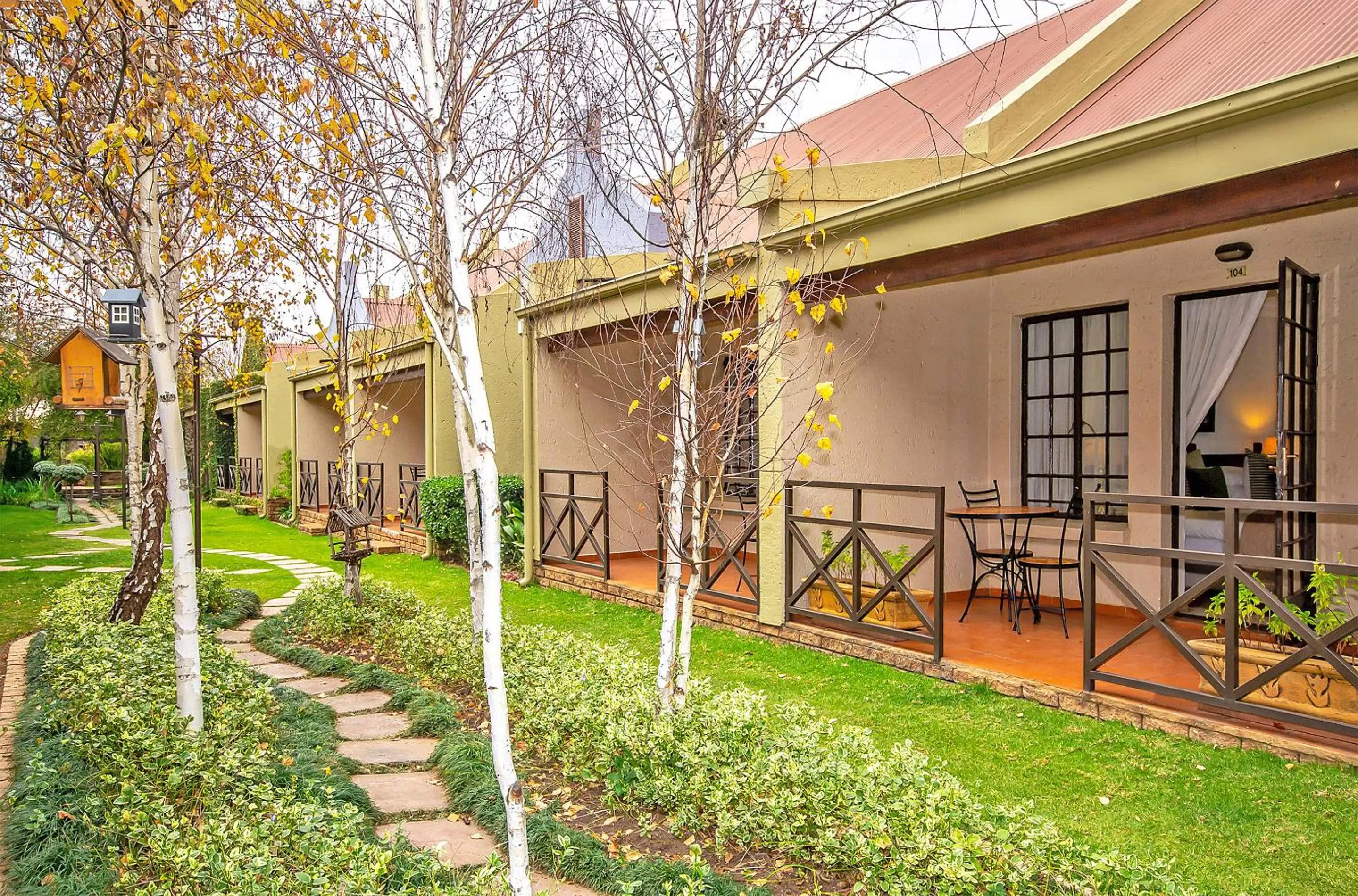 Patio in Afrique Boutique Hotel O.R. Tambo