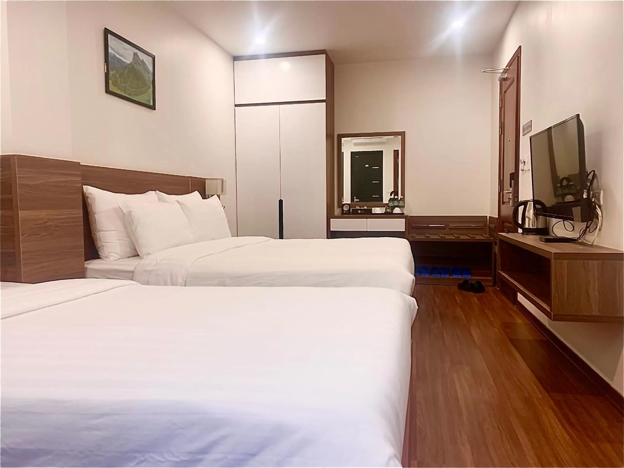 Bed in Paragon Noi bai Hotel & Pool