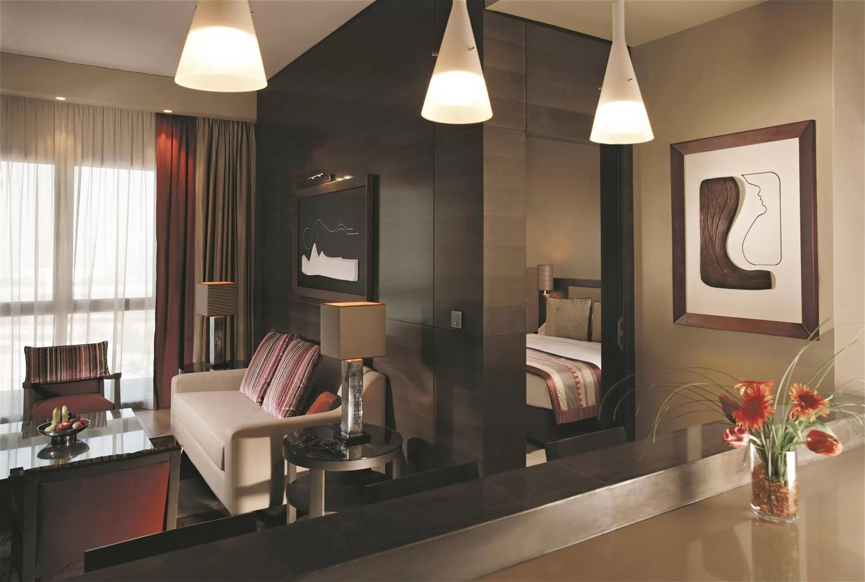 Living room, Bed in Park Arjaan by Rotana, Abu Dhabi