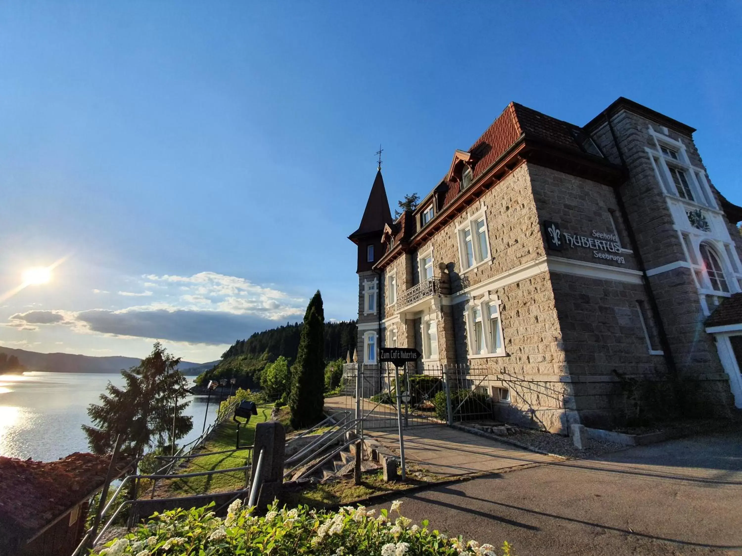 Bird's eye view, Property Building in Seehotel Hubertus