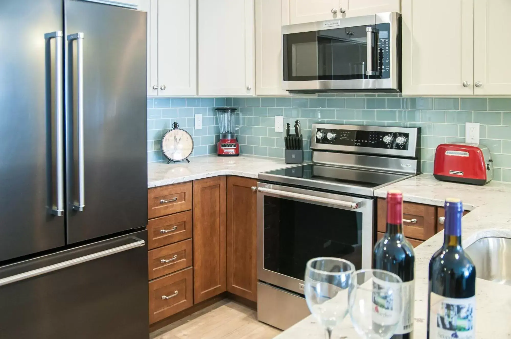 Kitchen or kitchenette, Kitchen/Kitchenette in RiverWalk Resort at Loon Mountain