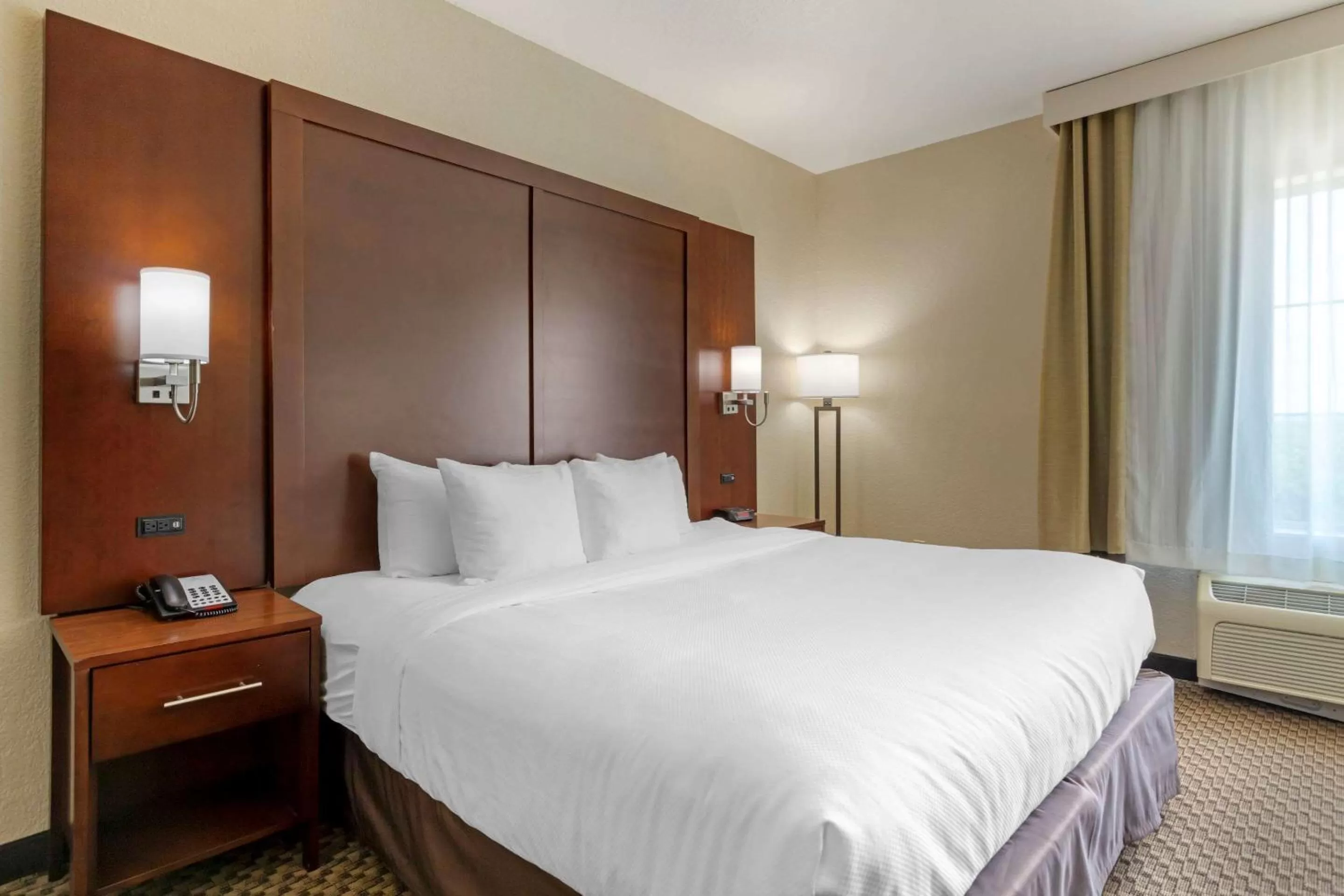 Photo of the whole room, Bed in Comfort Inn & Suites Near Six Flags & Medical Center