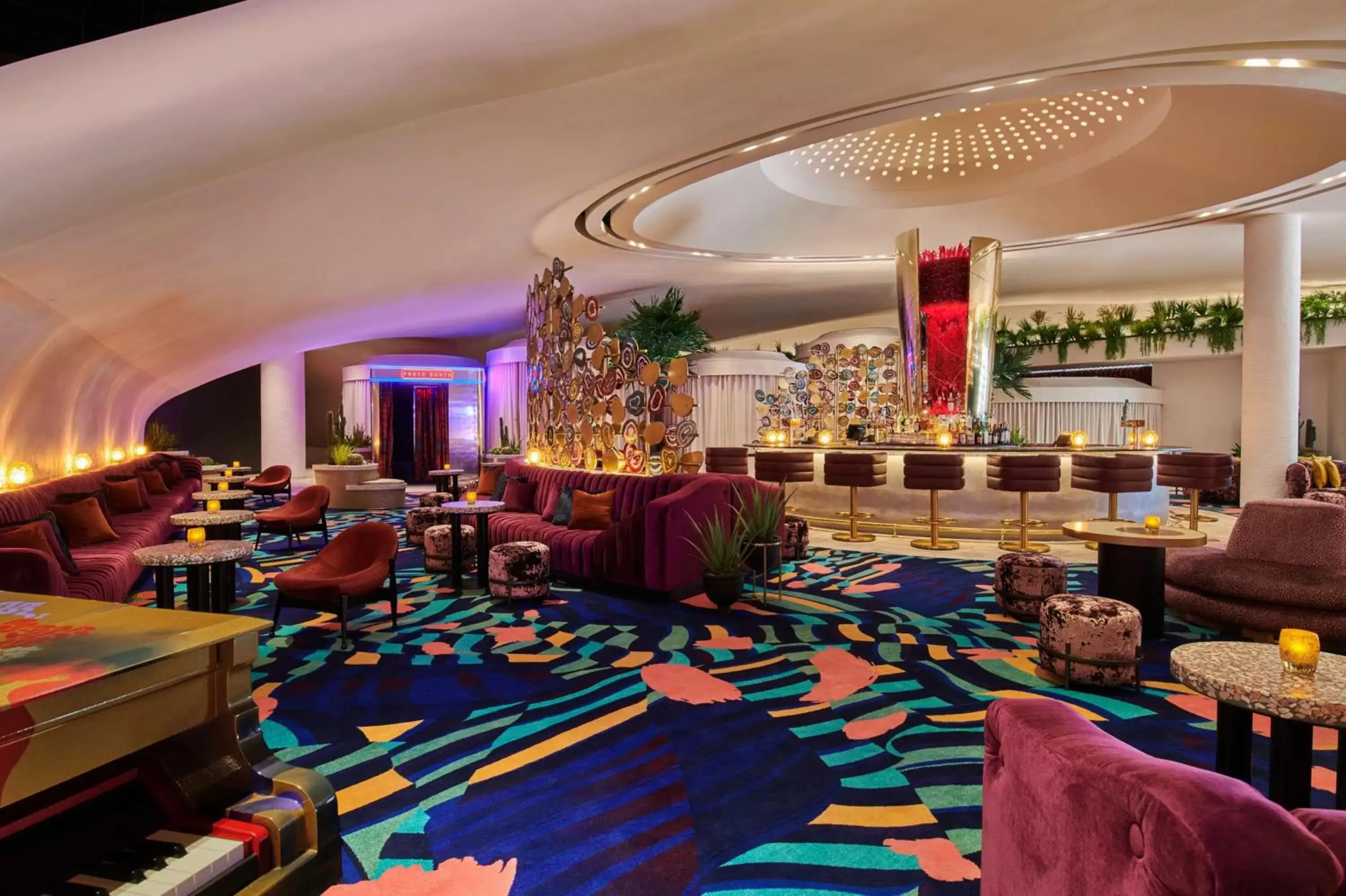 Lounge or bar, Lounge/Bar in Virgin Hotels Las Vegas, Curio Collection by Hilton