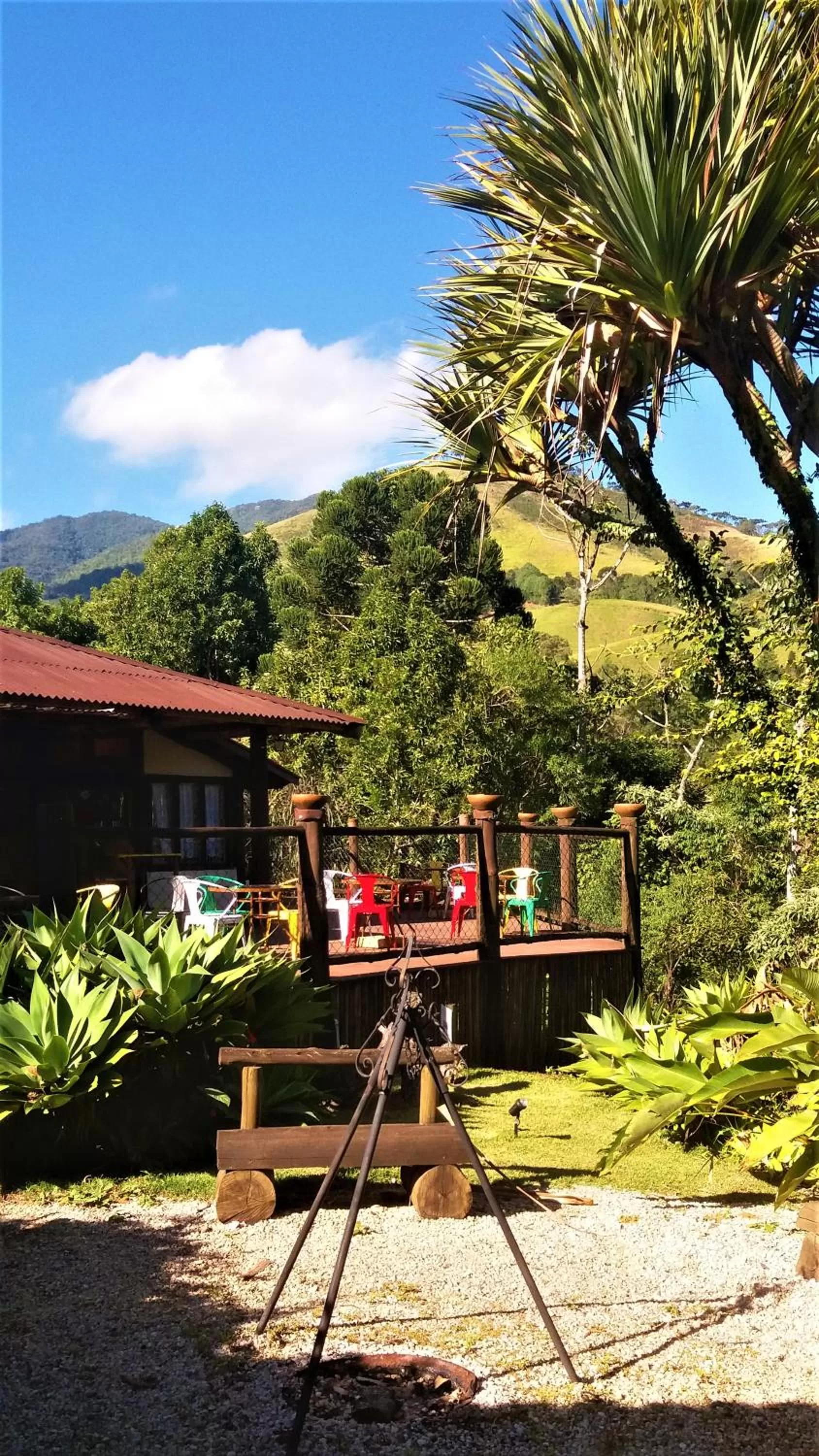 Garden view in Pousada Vila Santa Barbara