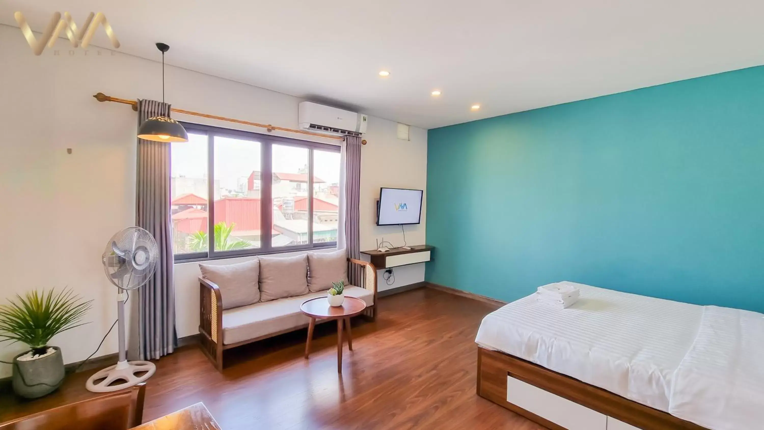 View (from property/room), Bed in VNAHOMES Serviced Apartment View (from property/room), Bed in VNAHOMES Serviced Apartment