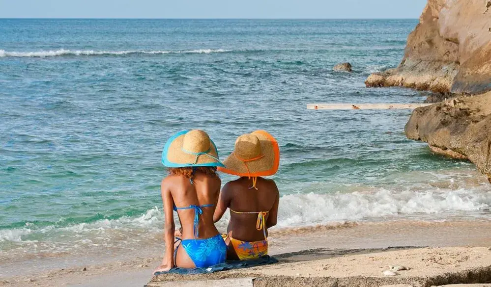 People, Beach in Grooms Beach Villa & Resort