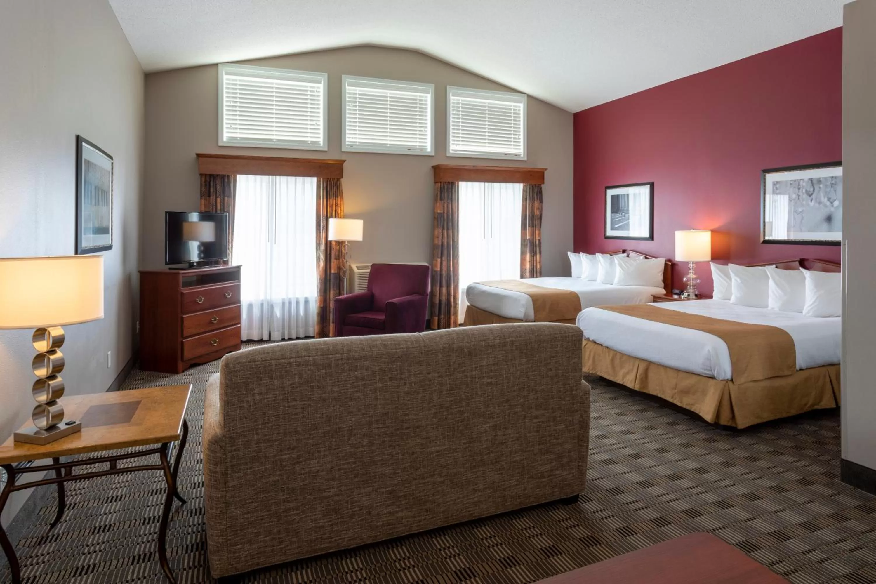 Photo of the whole room, Bed in GrandStay Hotel & Suites Ames