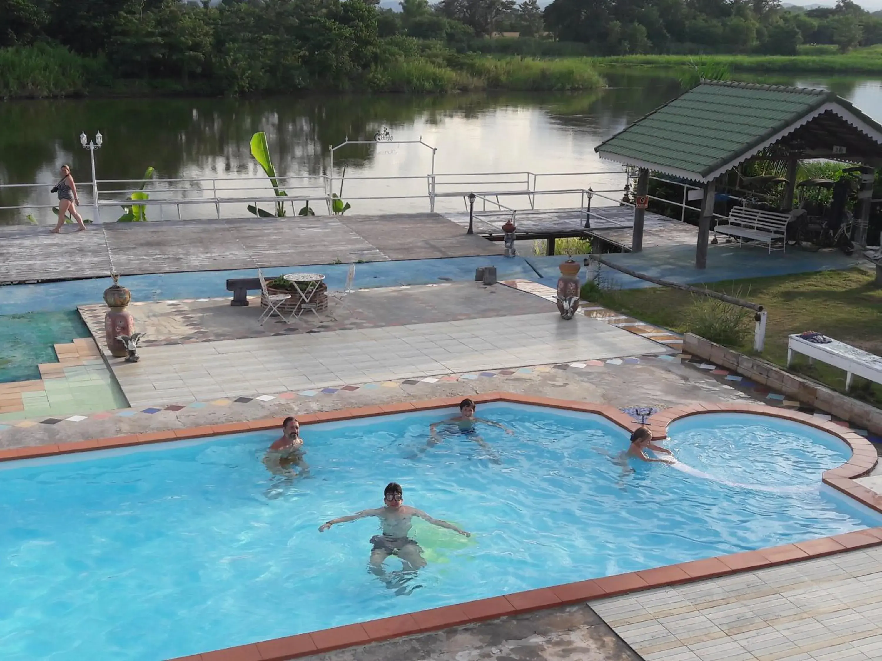 Pool View in Scenic Riverside Resort