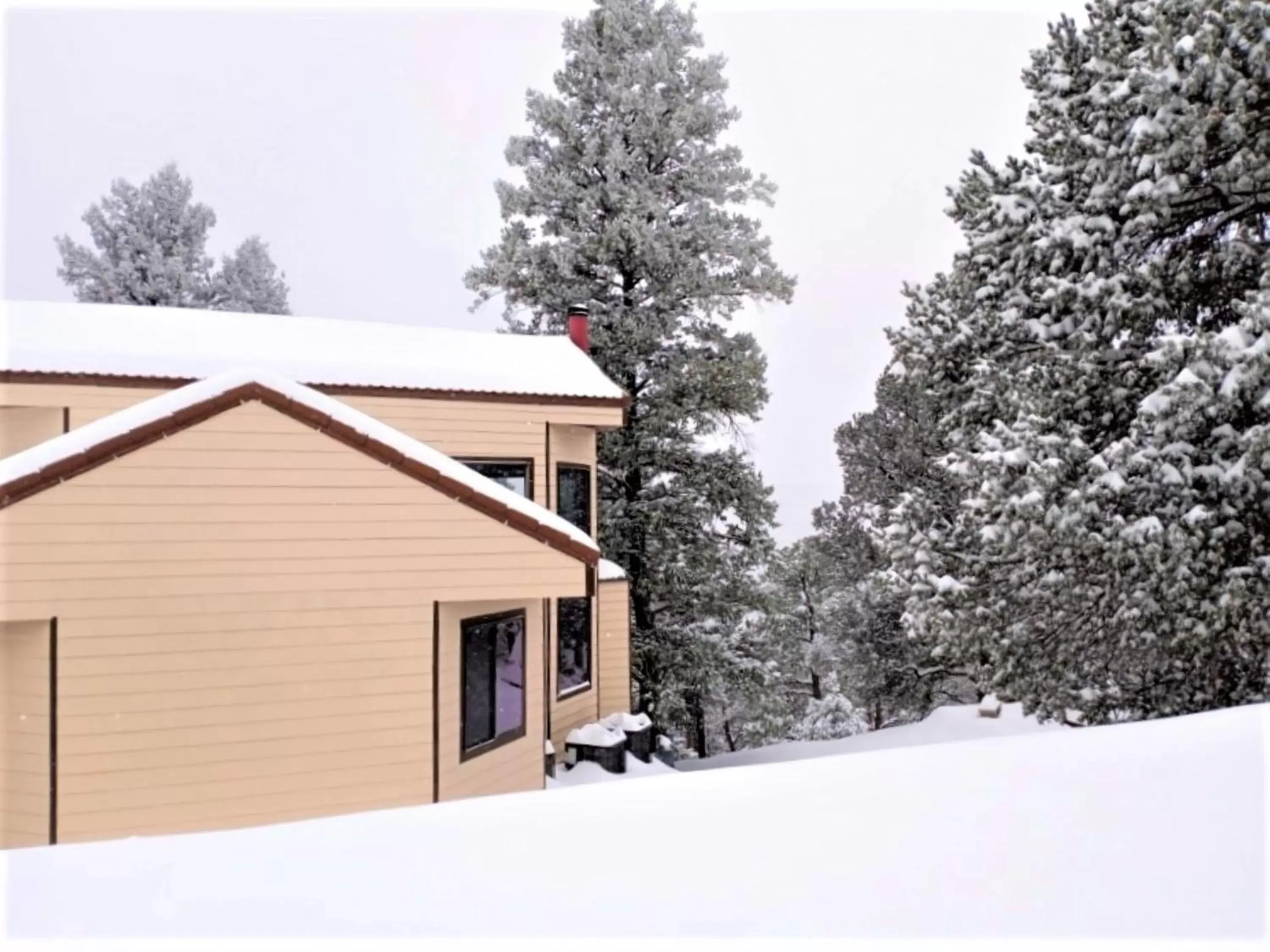 Property building, Winter in High Sierra Condominiums