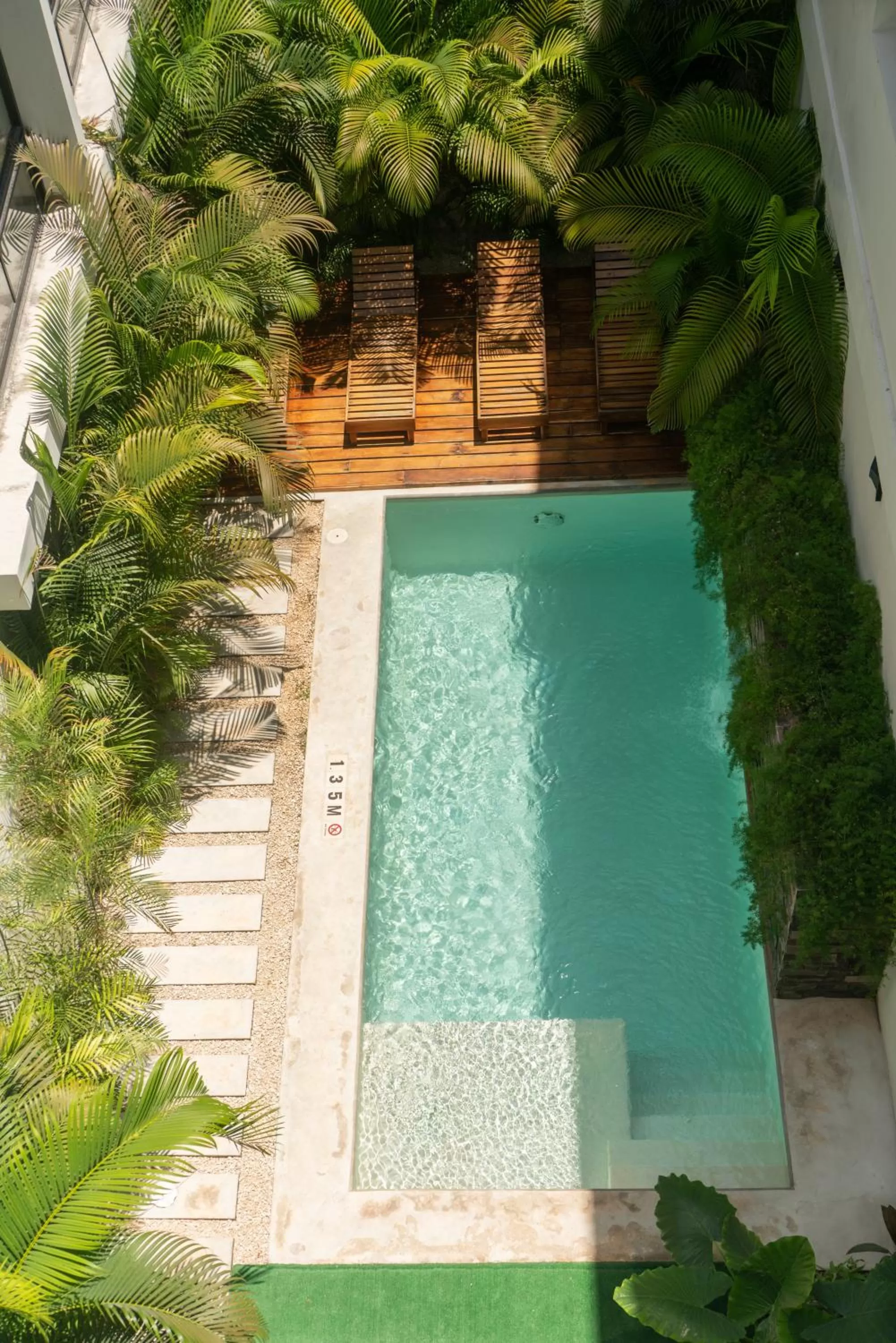 Bird's eye view, Pool View in Hotel Muyu Tulum