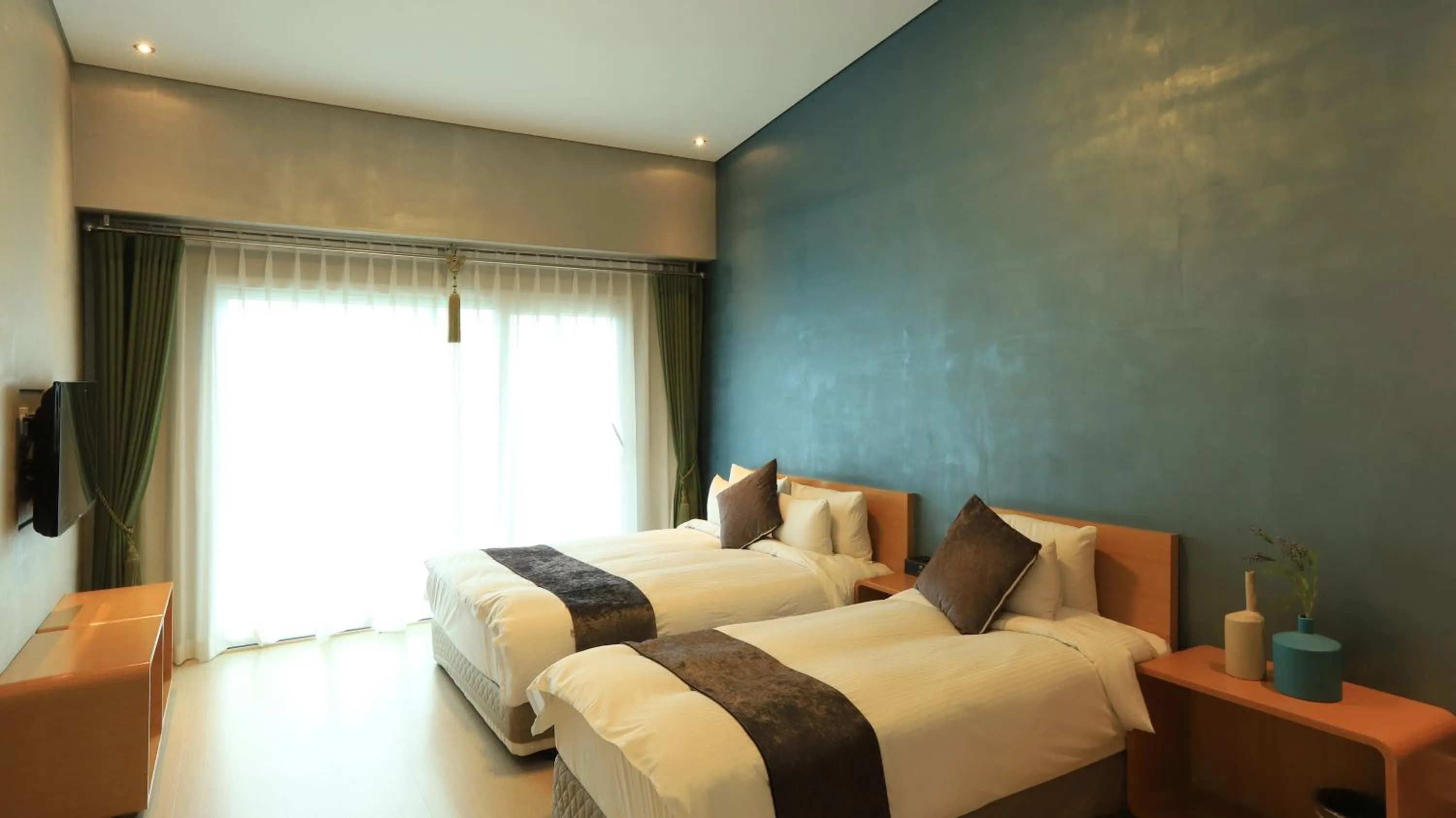 Bed in Y Resort Jeju