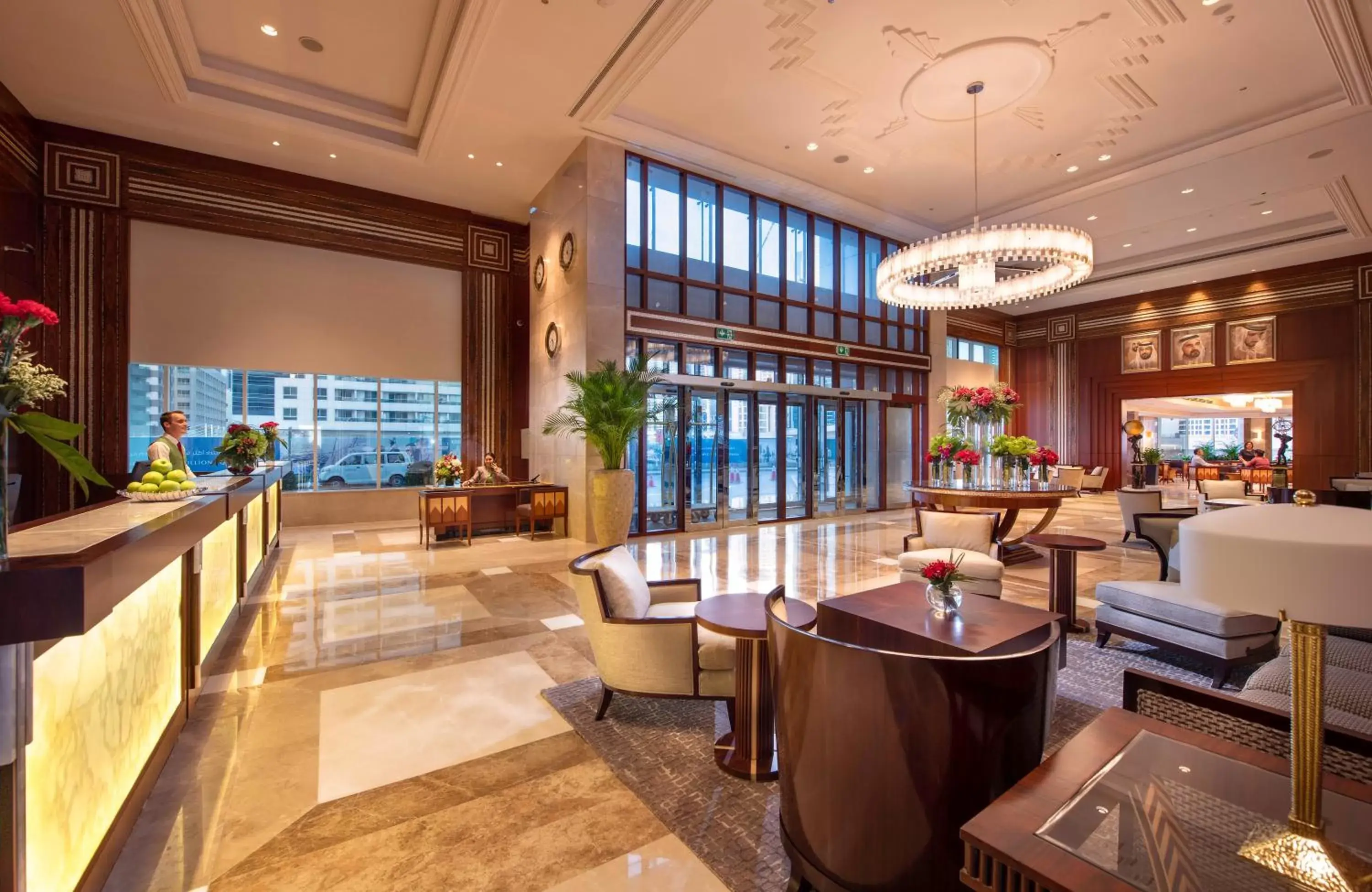 Lobby or reception, Lounge/Bar in Stella Di Mare Dubai Marina Hotel