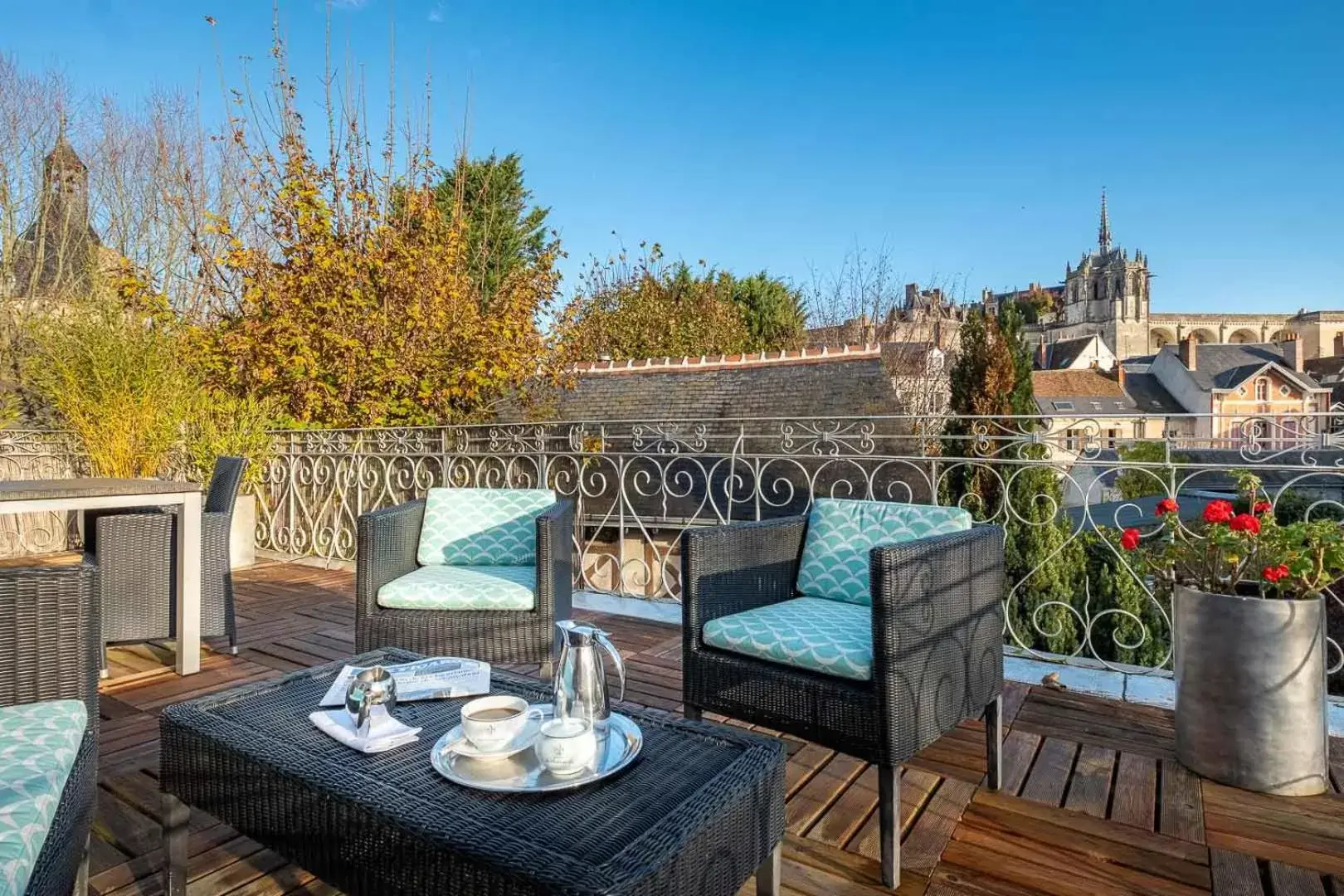 Patio in Le Pavillon des Lys - Hôtel Particulier