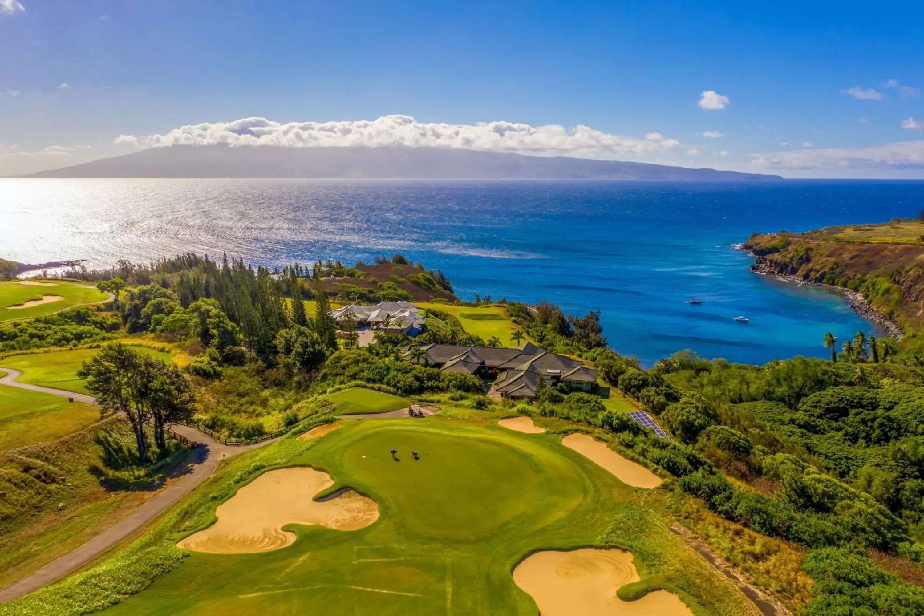 Golfcourse, Bird's-eye View in The Ritz-Carlton Maui, Kapalua