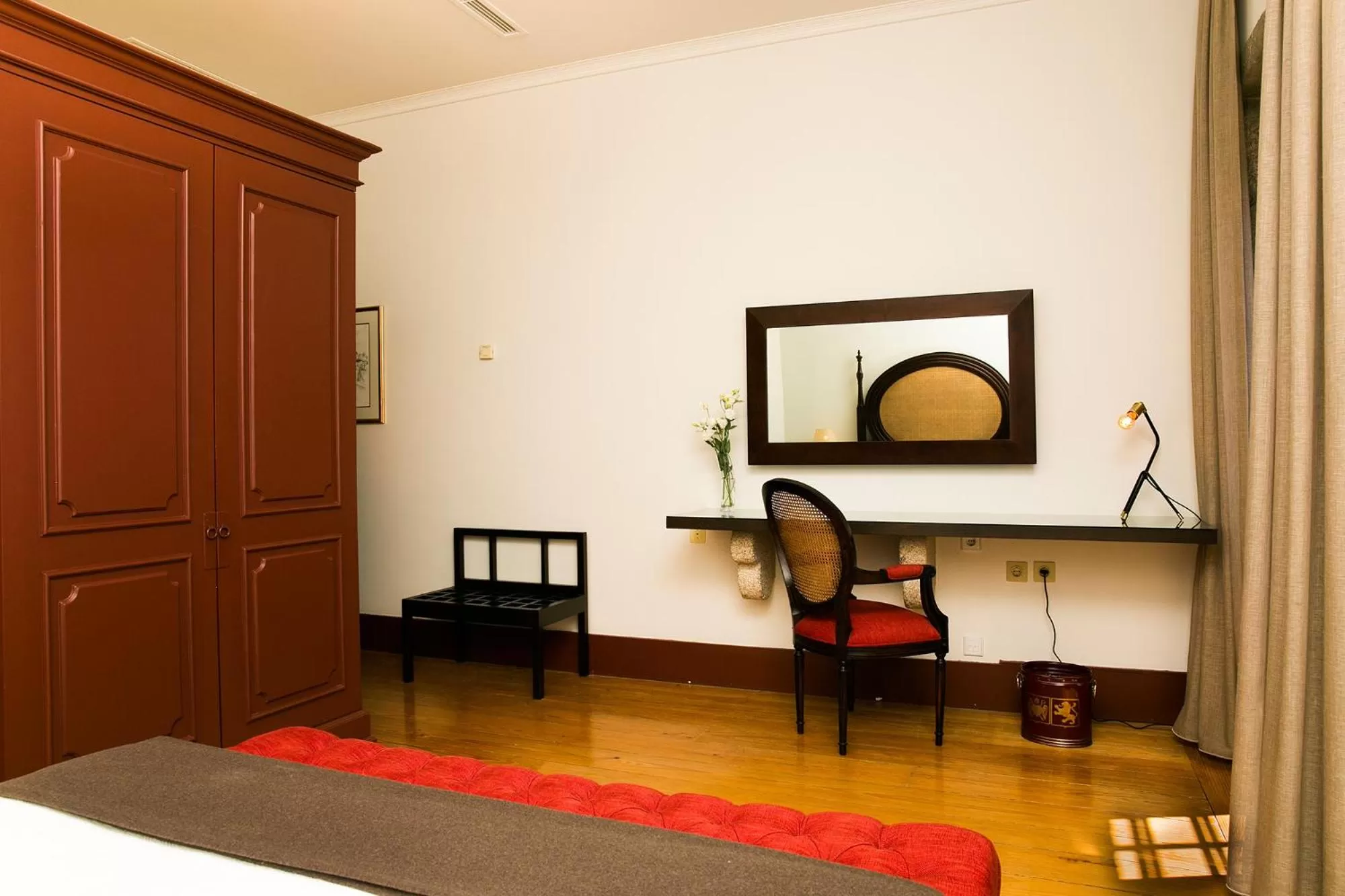 Decorative detail, Bed in Pousada Mosteiro de Guimaraes