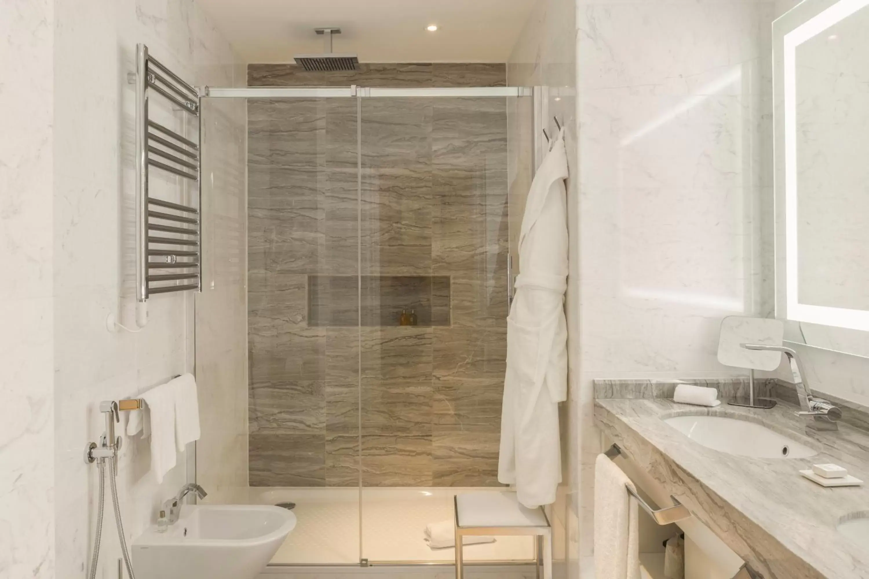 Bathroom in Aleph Rome Hotel, Curio Collection By Hilton