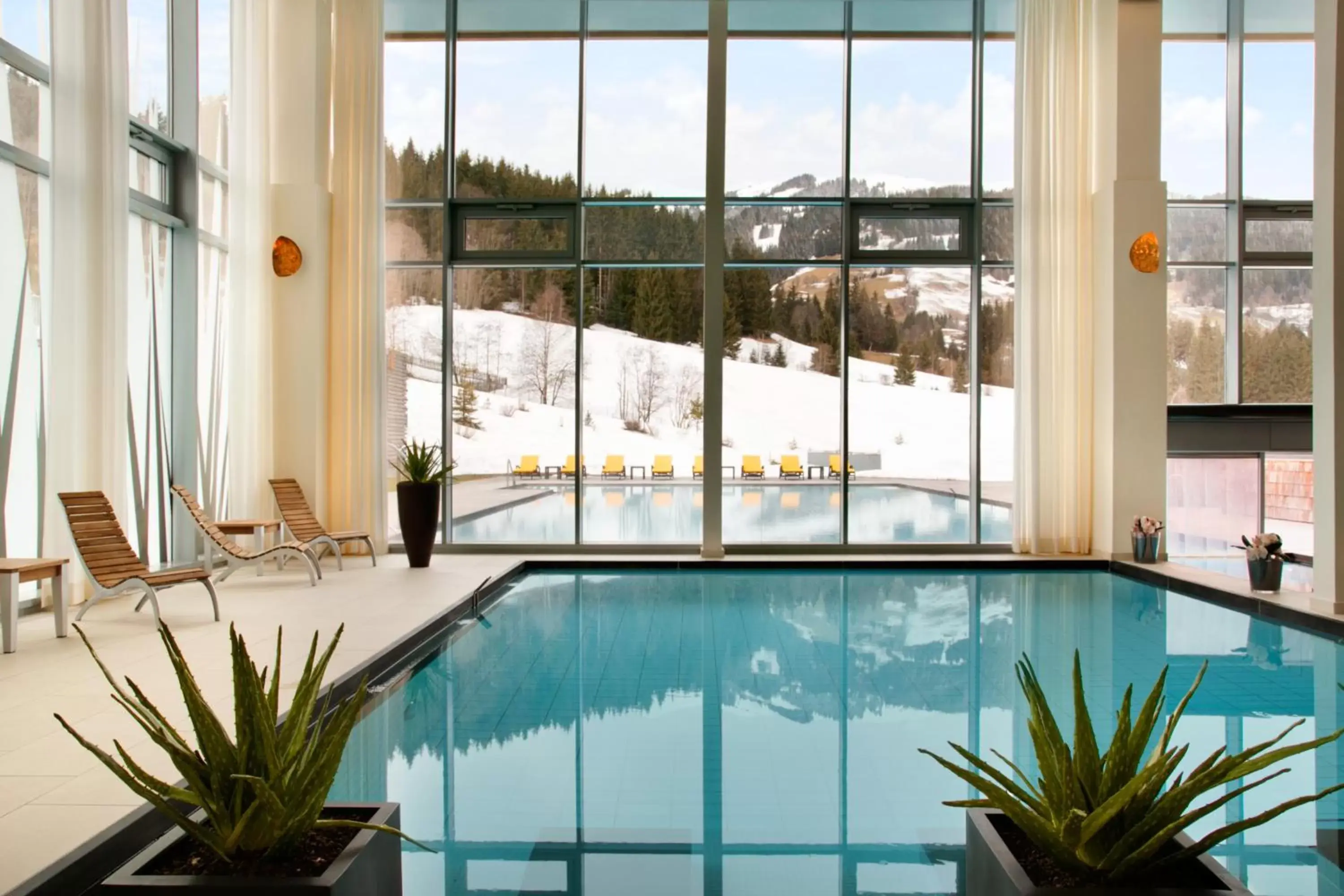 Swimming Pool in Kempinski Hotel Das Tirol