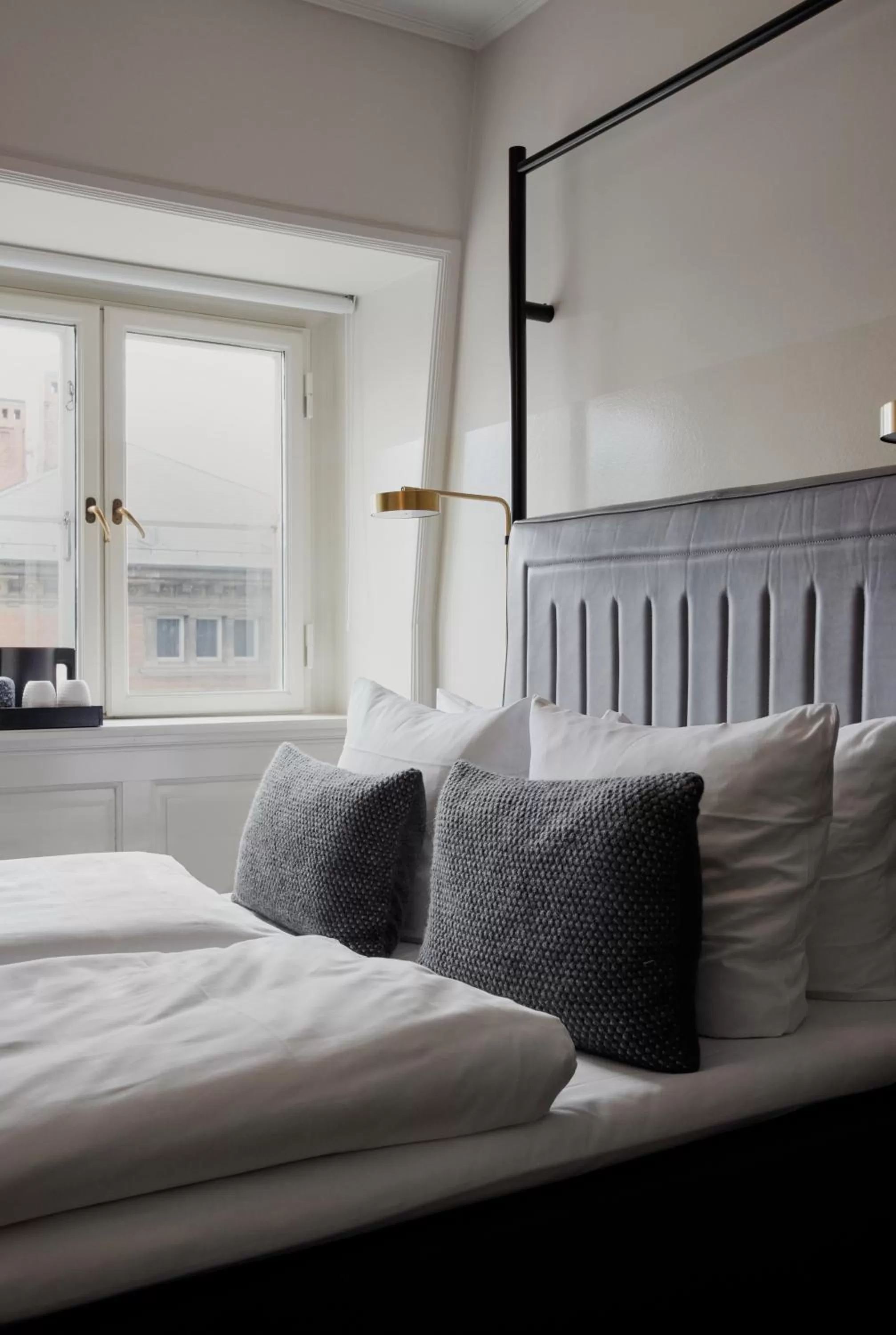 Bed in Hotel Danmark