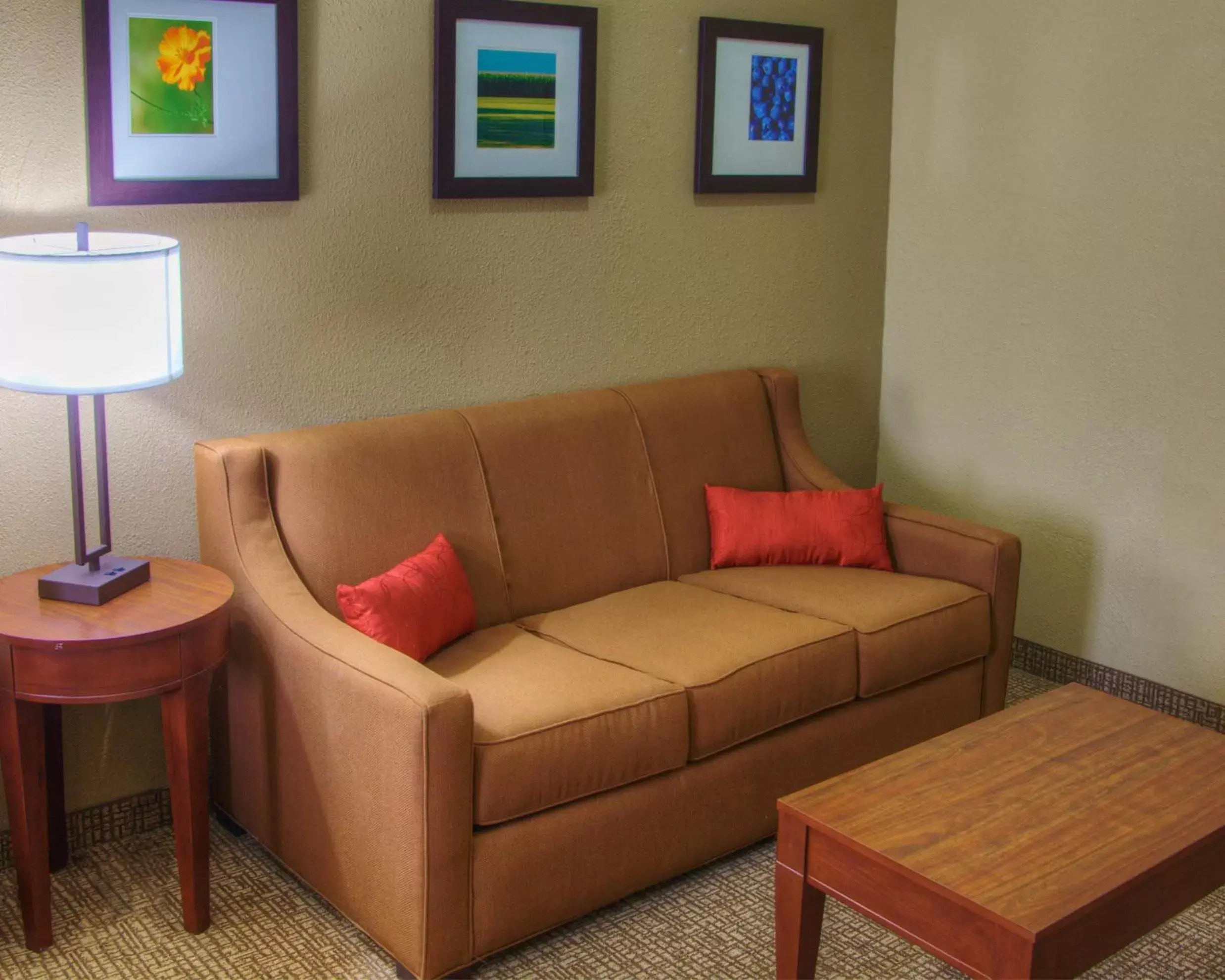 Living room, Seating Area in Comfort Suites Plymouth near US-30