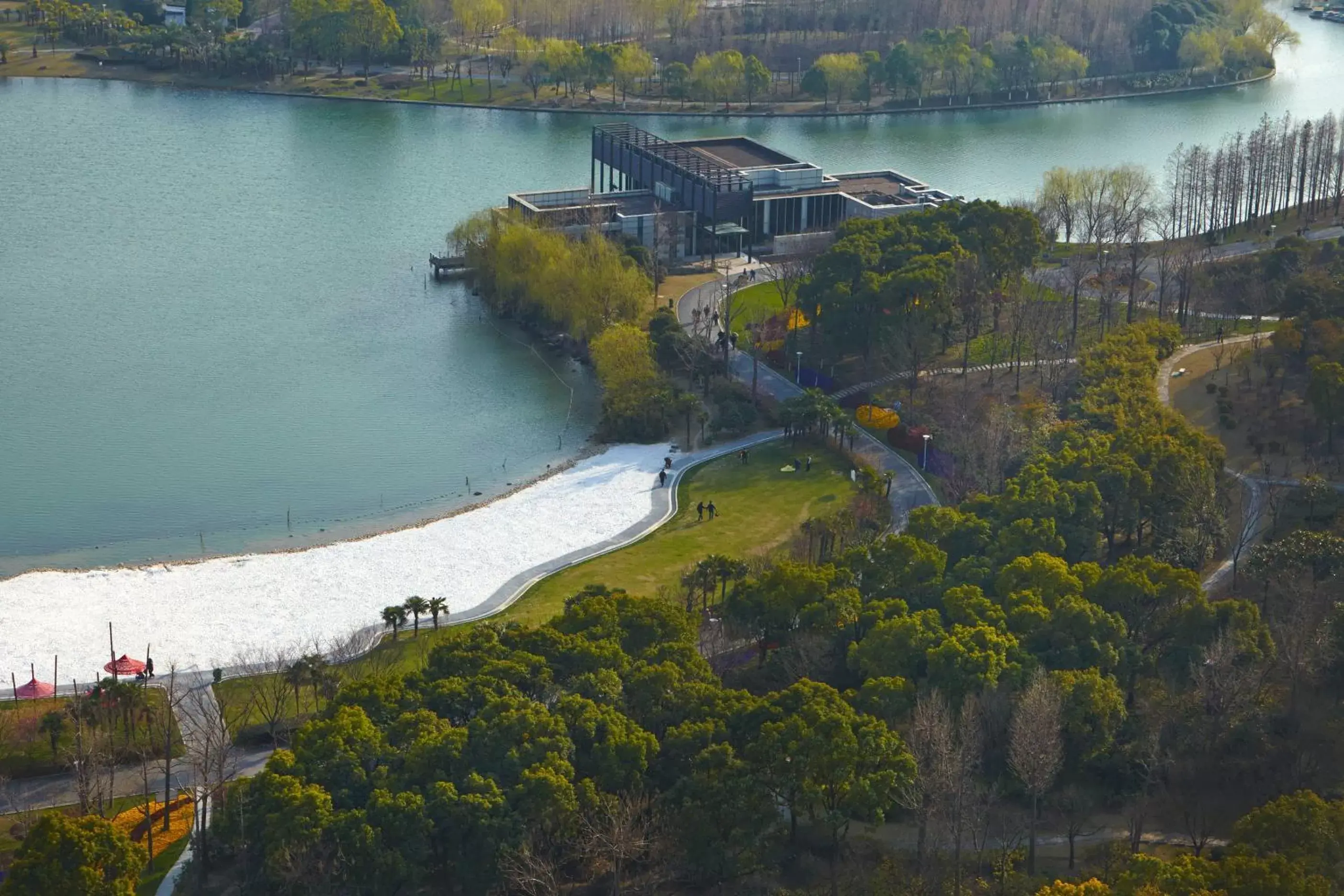 Nearby landmark, Bird's-eye View in Shanghai Marriott Hotel Parkview