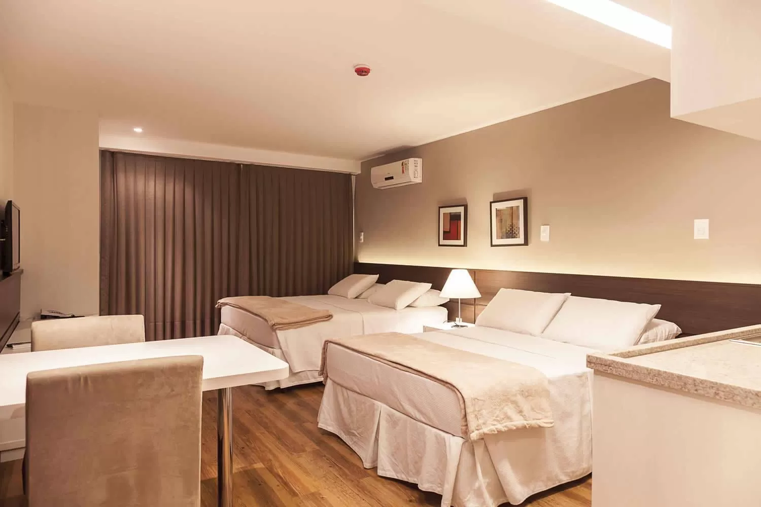 Bed in Atmosfera Hotel