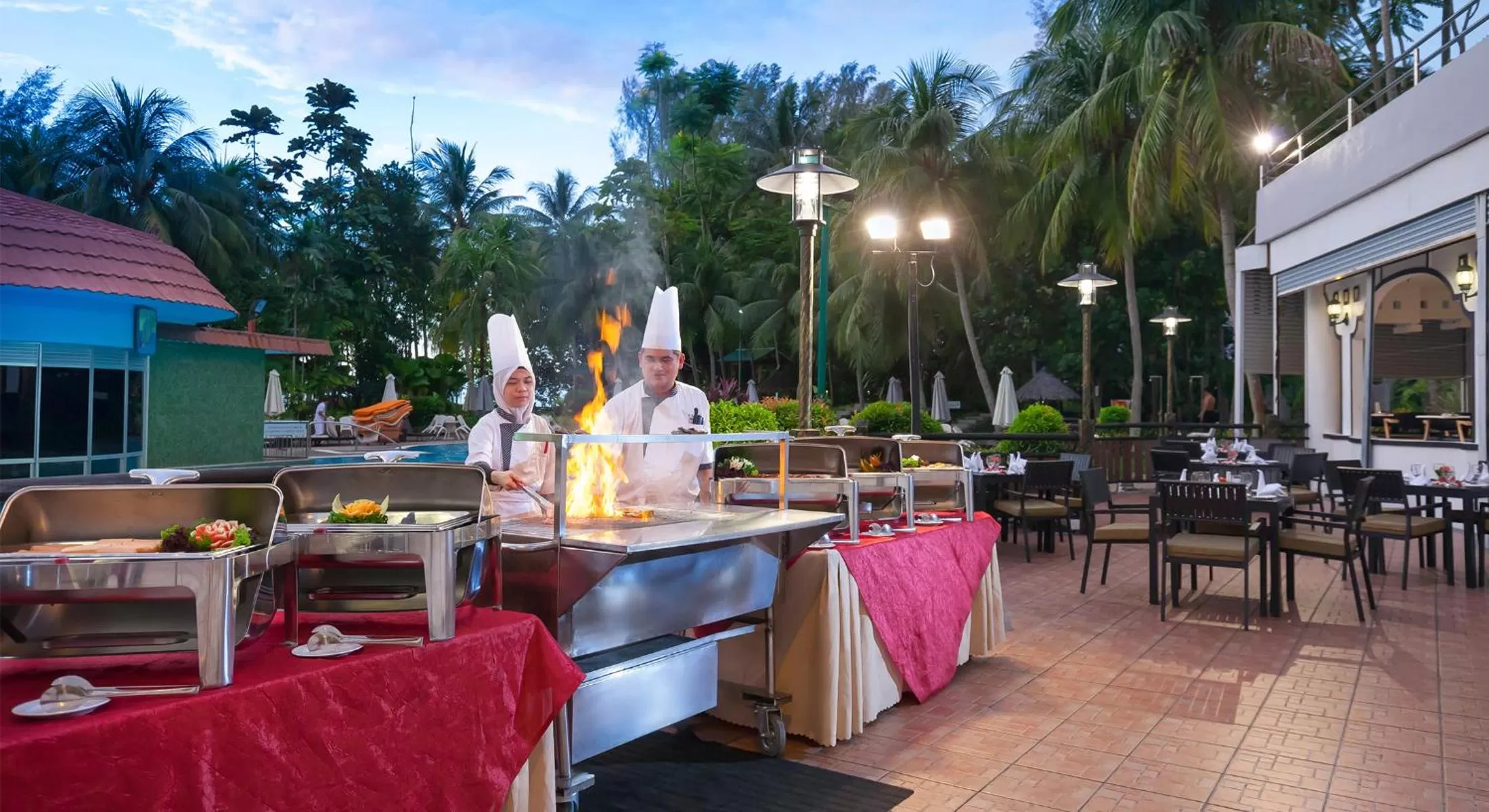 BBQ facilities in The Bayview Beach Resort