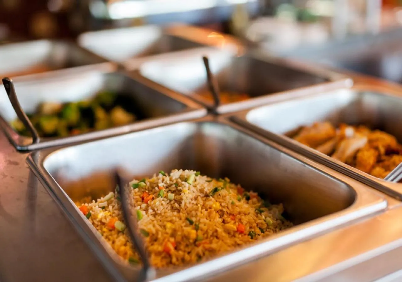 Buffet breakfast in IndoChine Resort and Villas