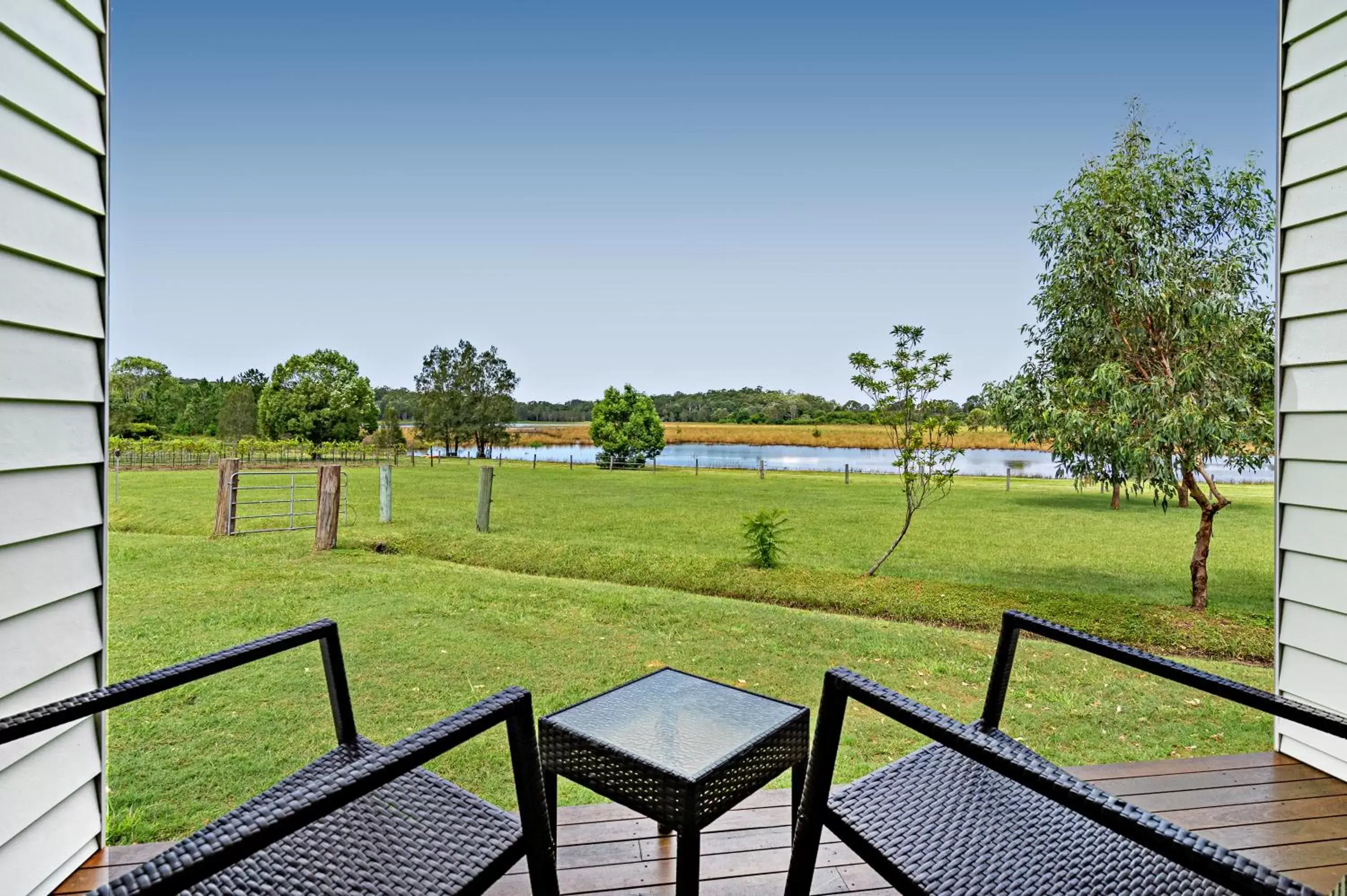 Patio in Narangba Motel (formerly Brisbane North B&B and Winery)