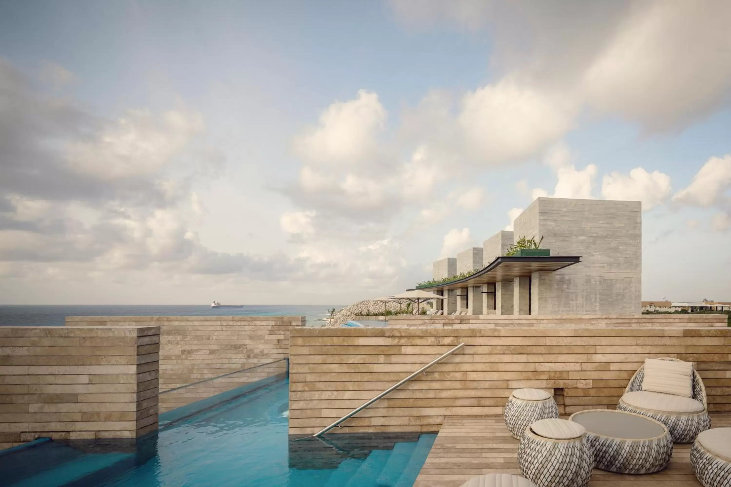 Swimming pool in La Casa de la Playa by Xcaret- All Inclusive Adults Only Swimming pool in La Casa de la Playa by Xcaret- All Inclusive Adults Only