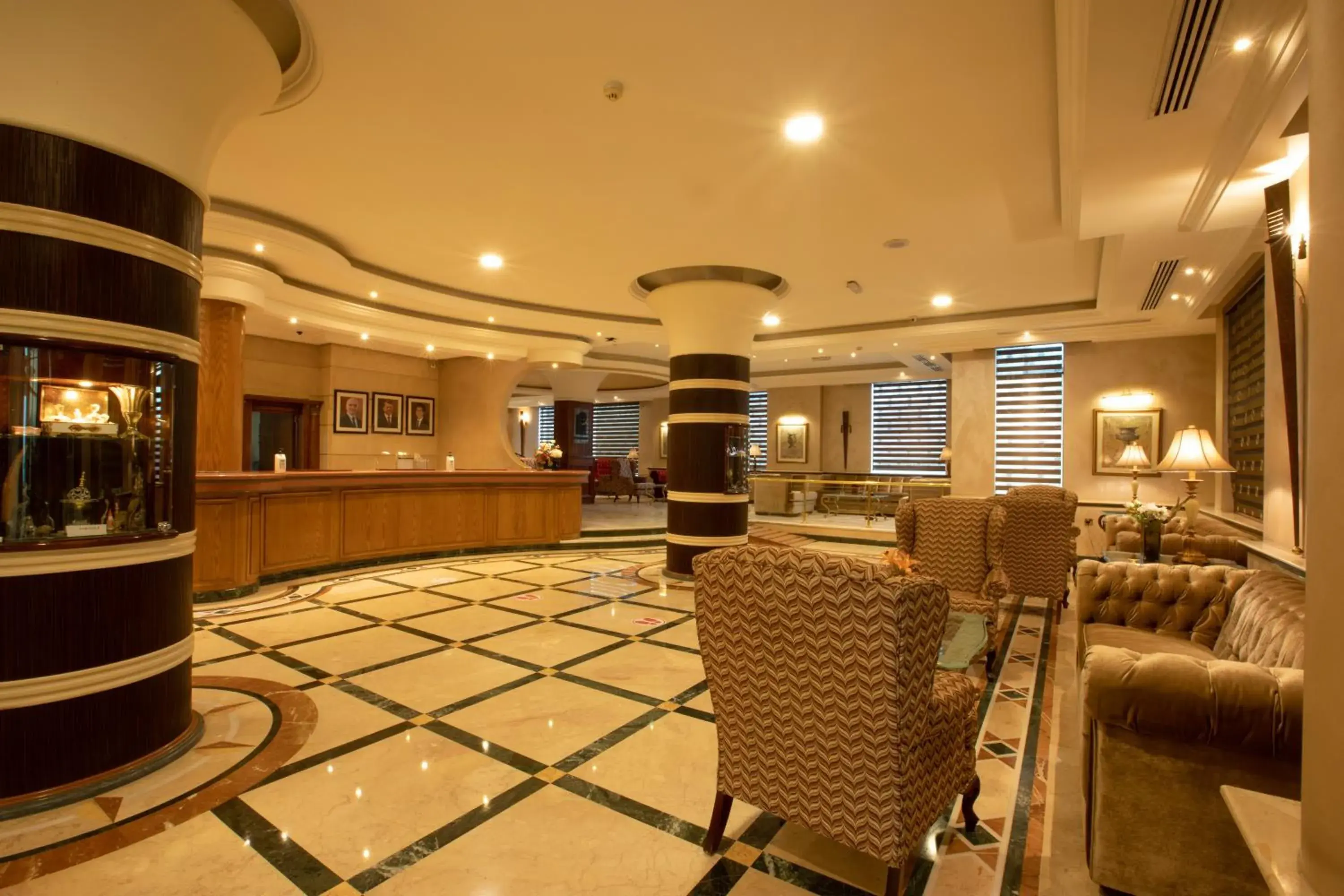 Lobby or reception in Bristol Amman Hotel