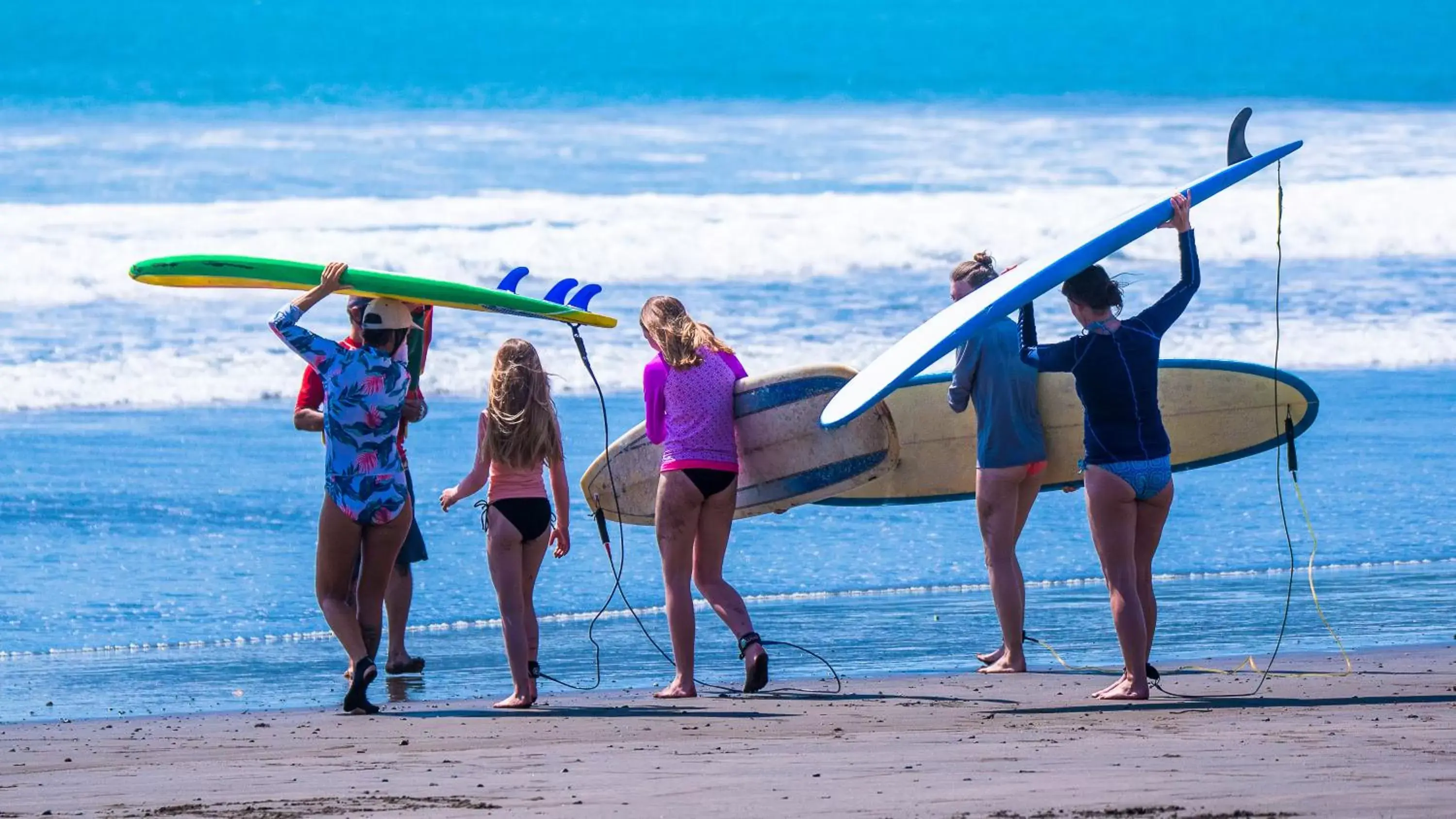 Family, Beach in Costa Rica Surf Camp by SUPERbrand