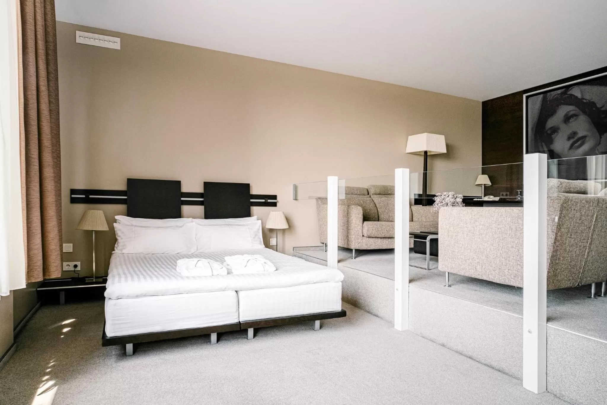 Living room, Bed in Amberton Hotel Klaipeda