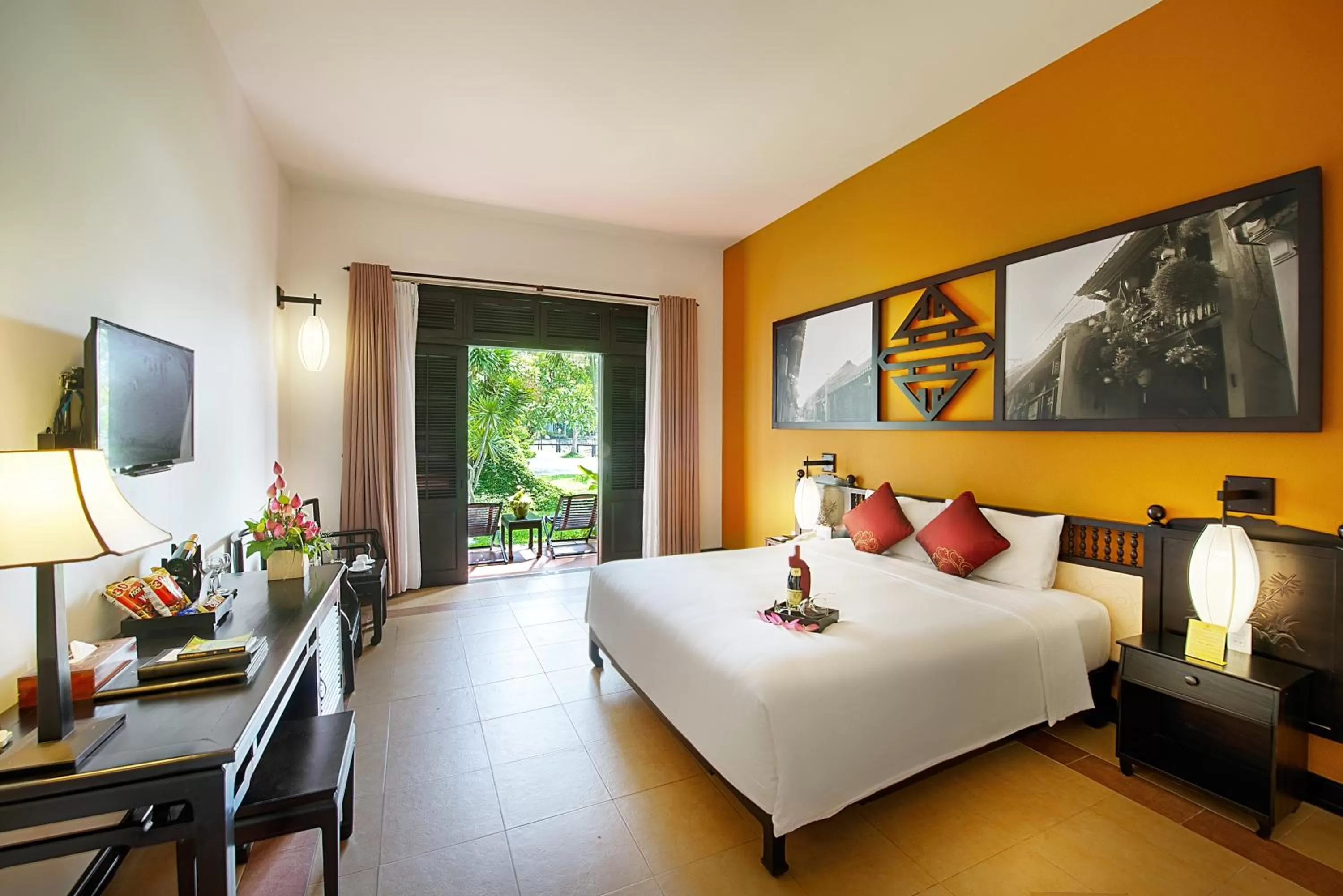 Bedroom, Bed in Hoi An Beach Resort