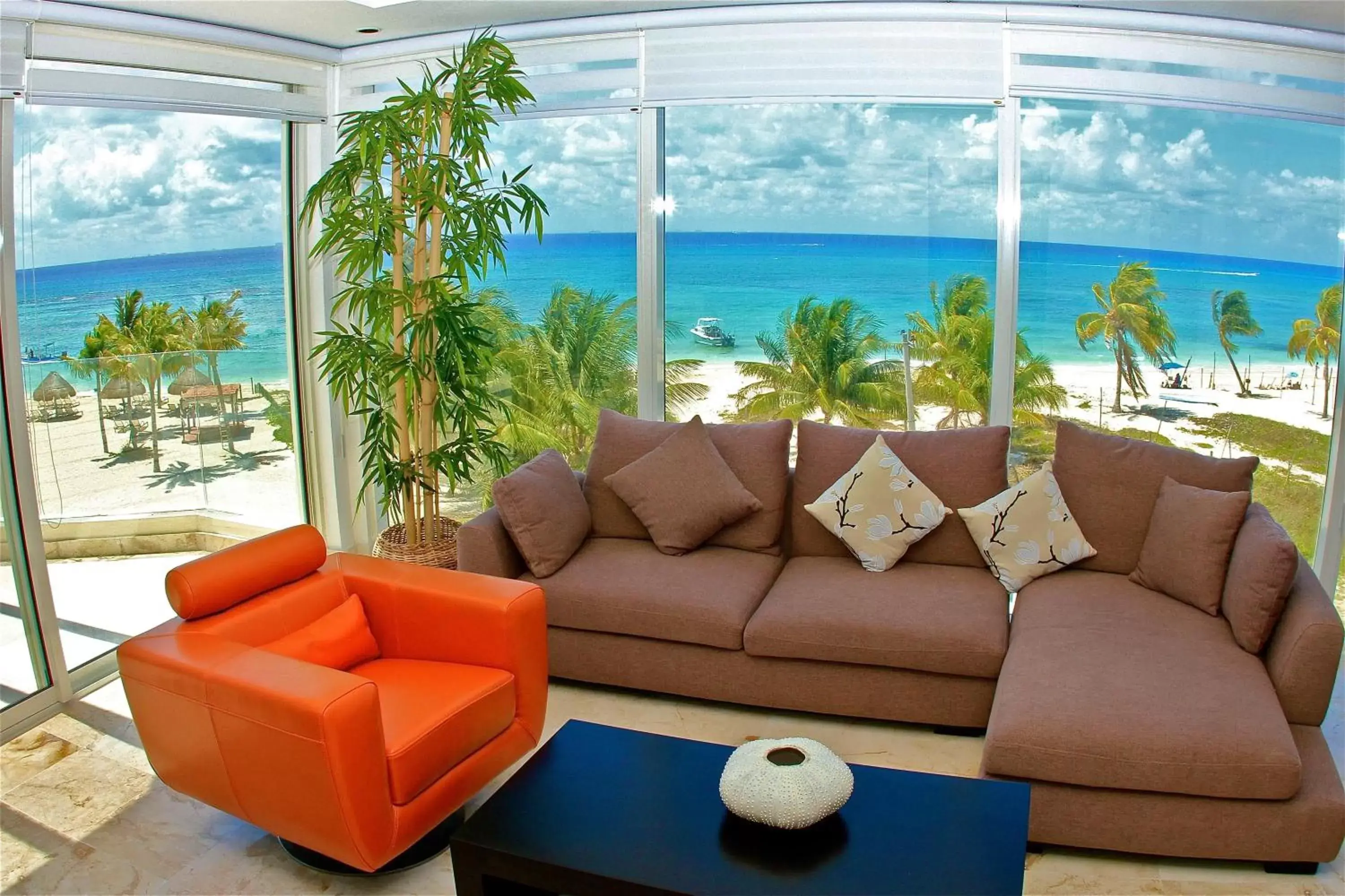 View (from property/room), Seating Area in The Elements Oceanfront & Beachside Condo Hotel