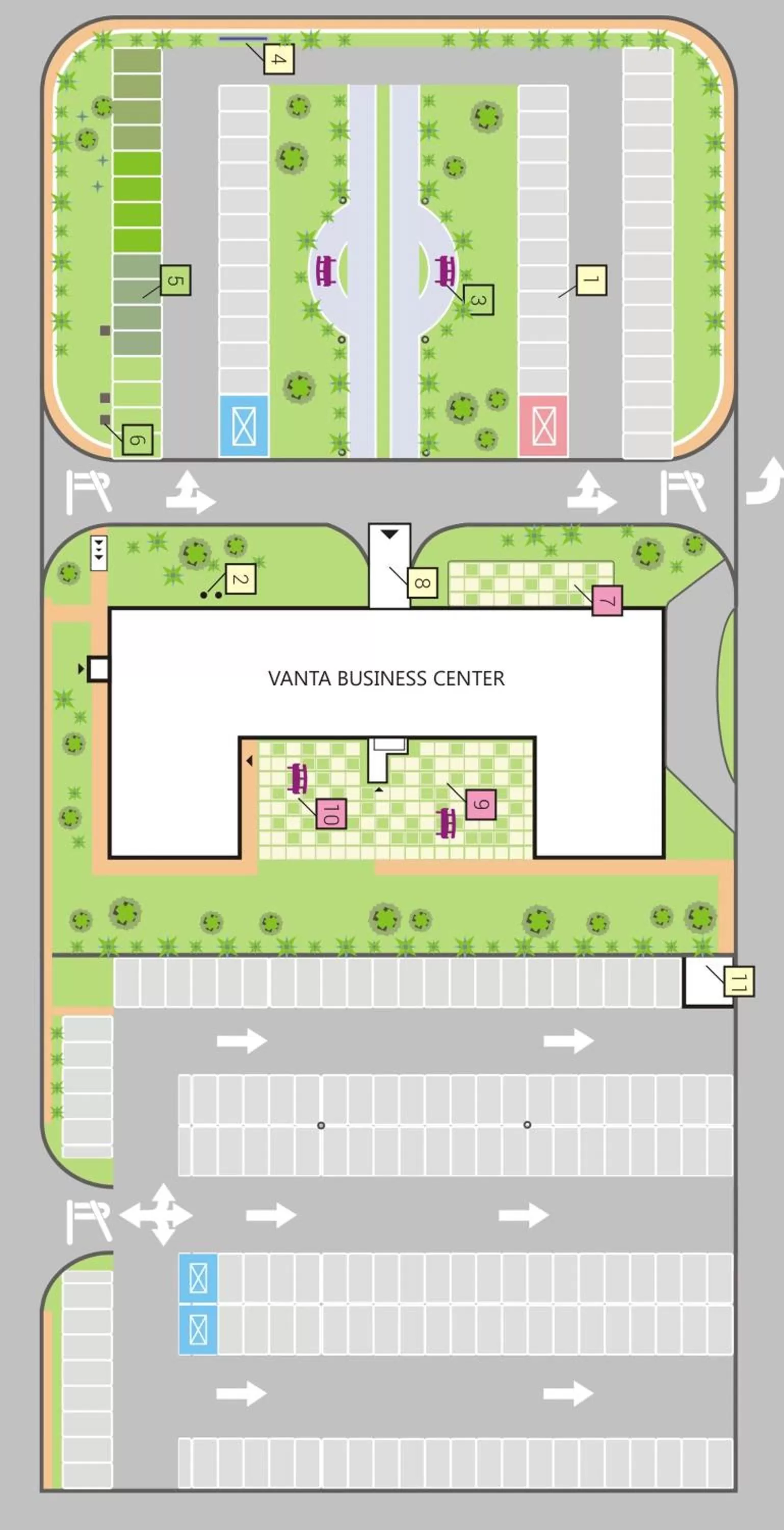 Parking in VANTA Business Center