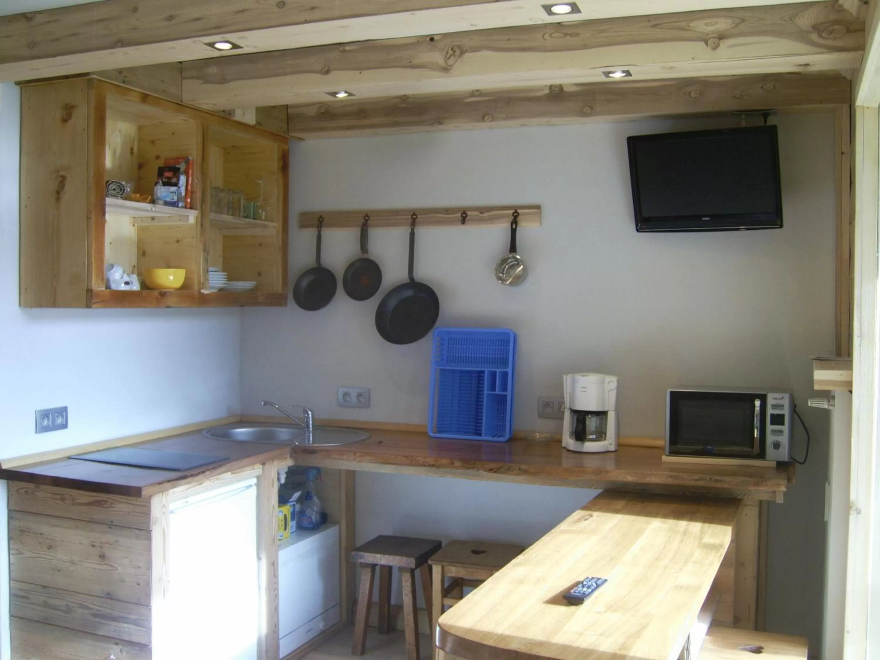 Kitchen or kitchenette in Hôtel Rent