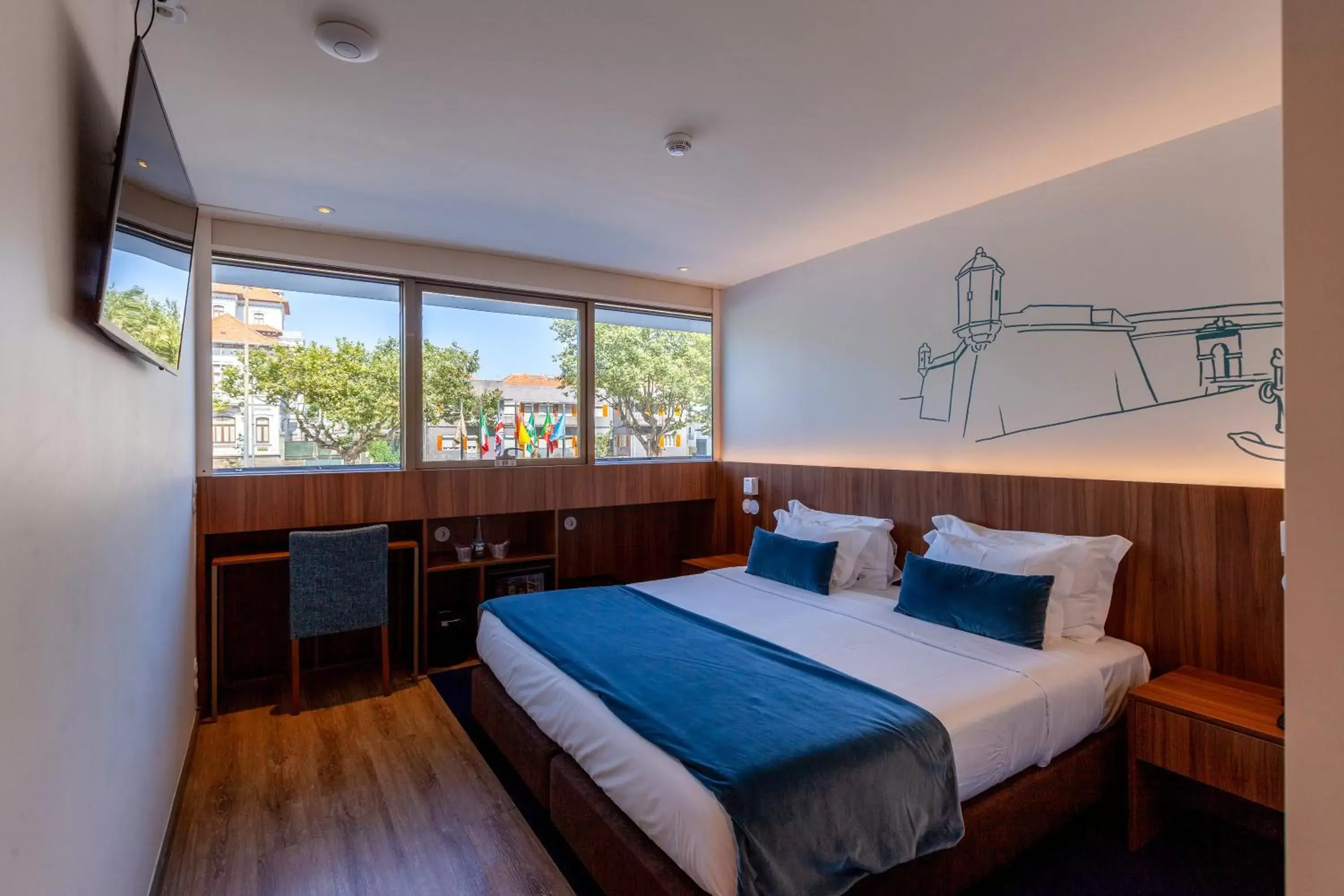 Bedroom, Bed in Sea Porto Hotel