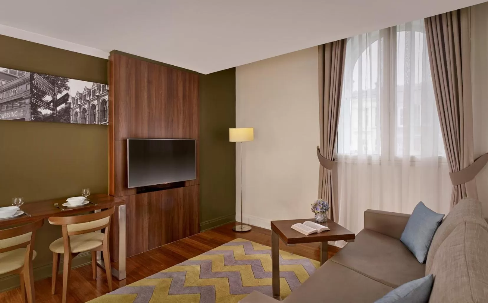 Living room in Citadines South Kensington London