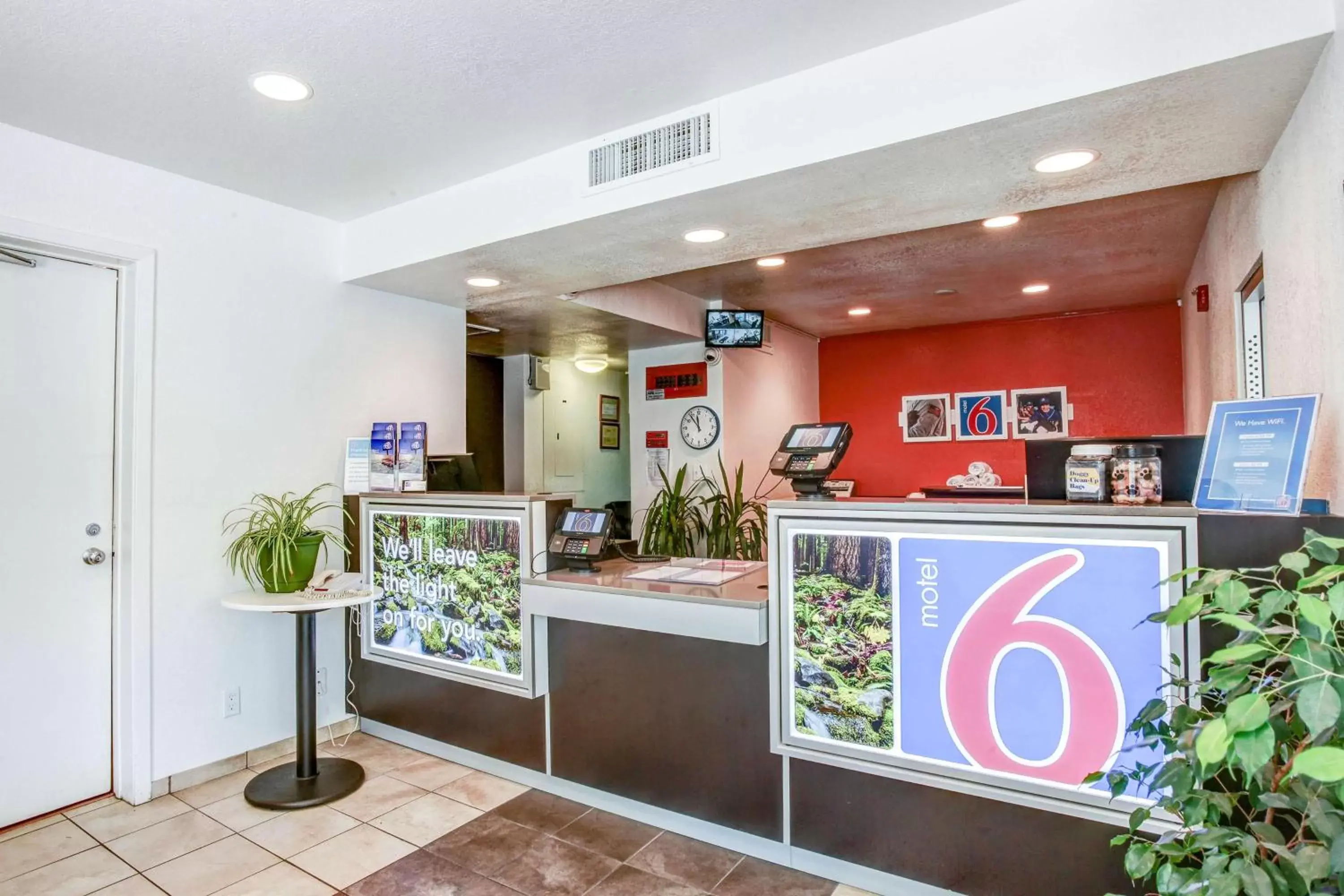 Lobby or reception in Motel 6-Grants Pass, OR Lobby or reception in Motel 6-Grants Pass, OR