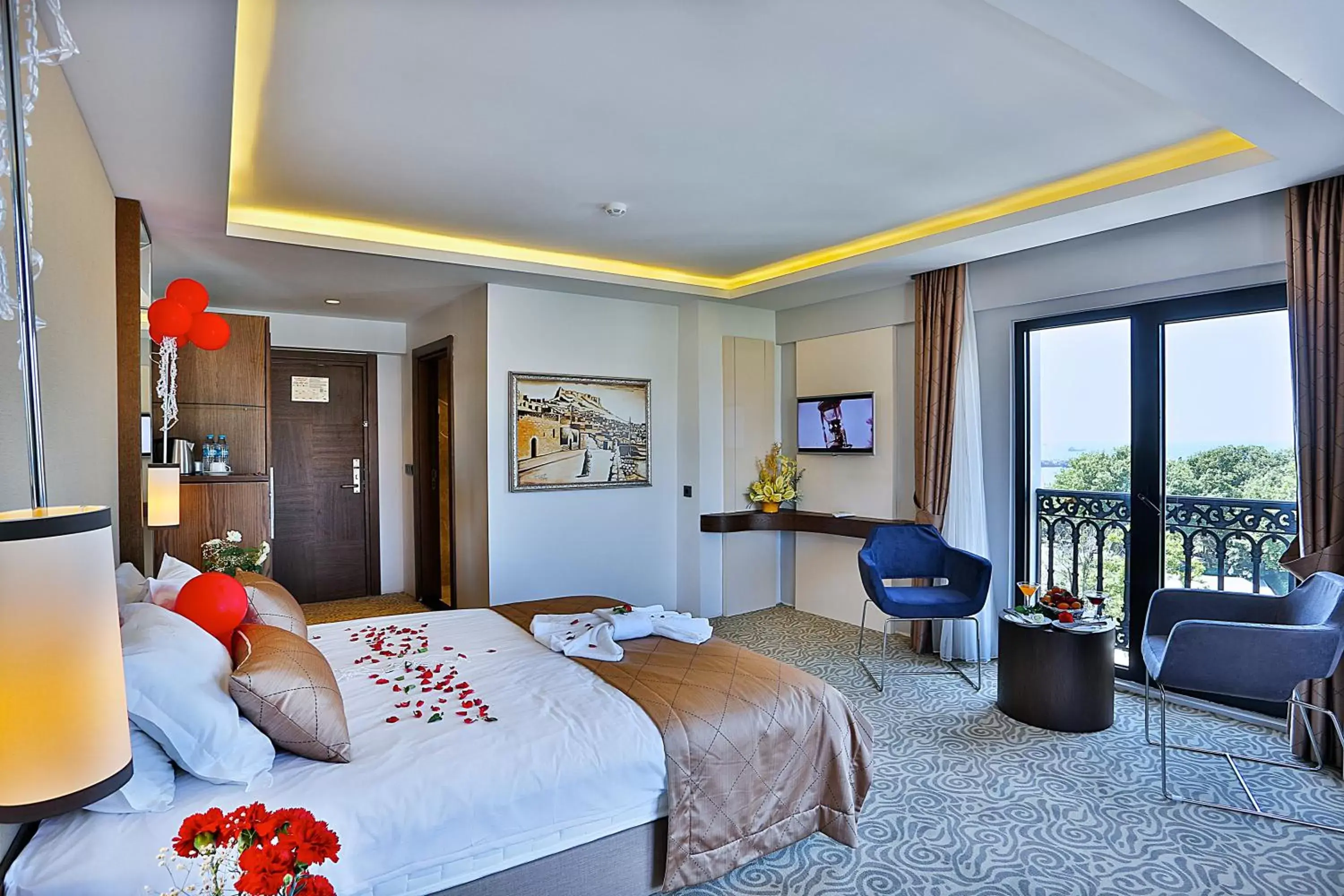 Bed in Grand Sagcanlar Hotel
