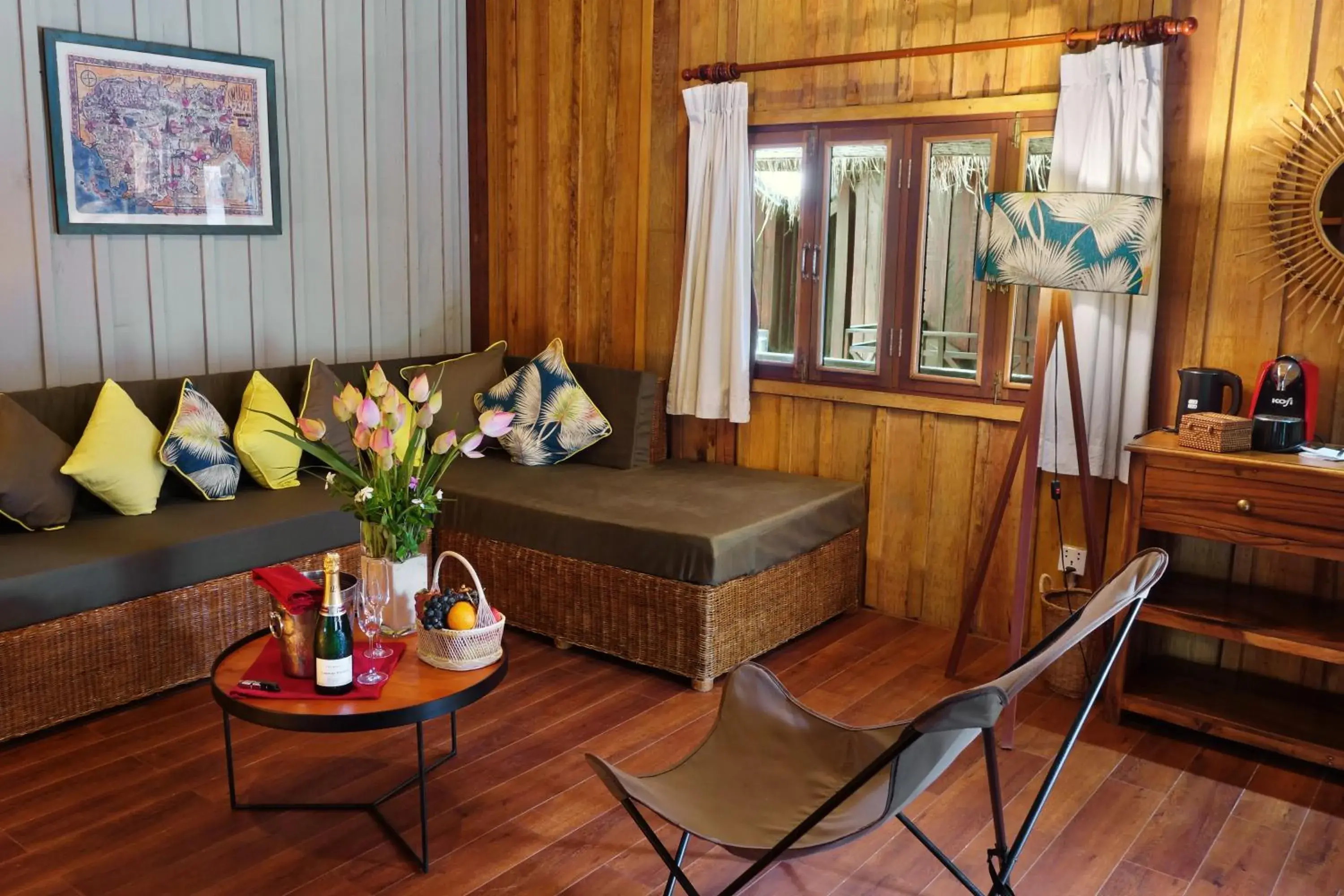 Living room in Sok San Beach Resort Living room in Sok San Beach Resort