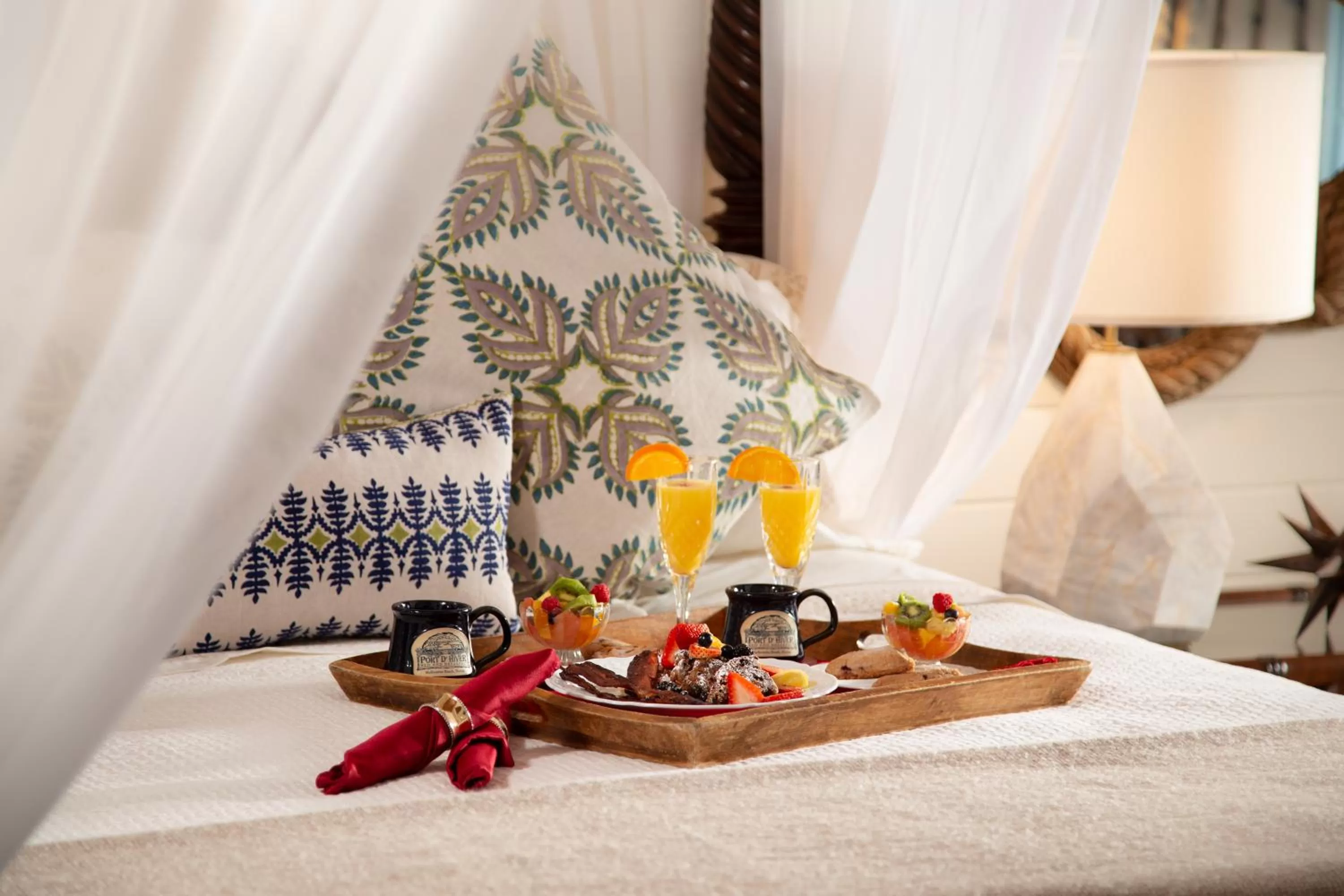 Bed in Port d'Hiver Bed and Breakfast