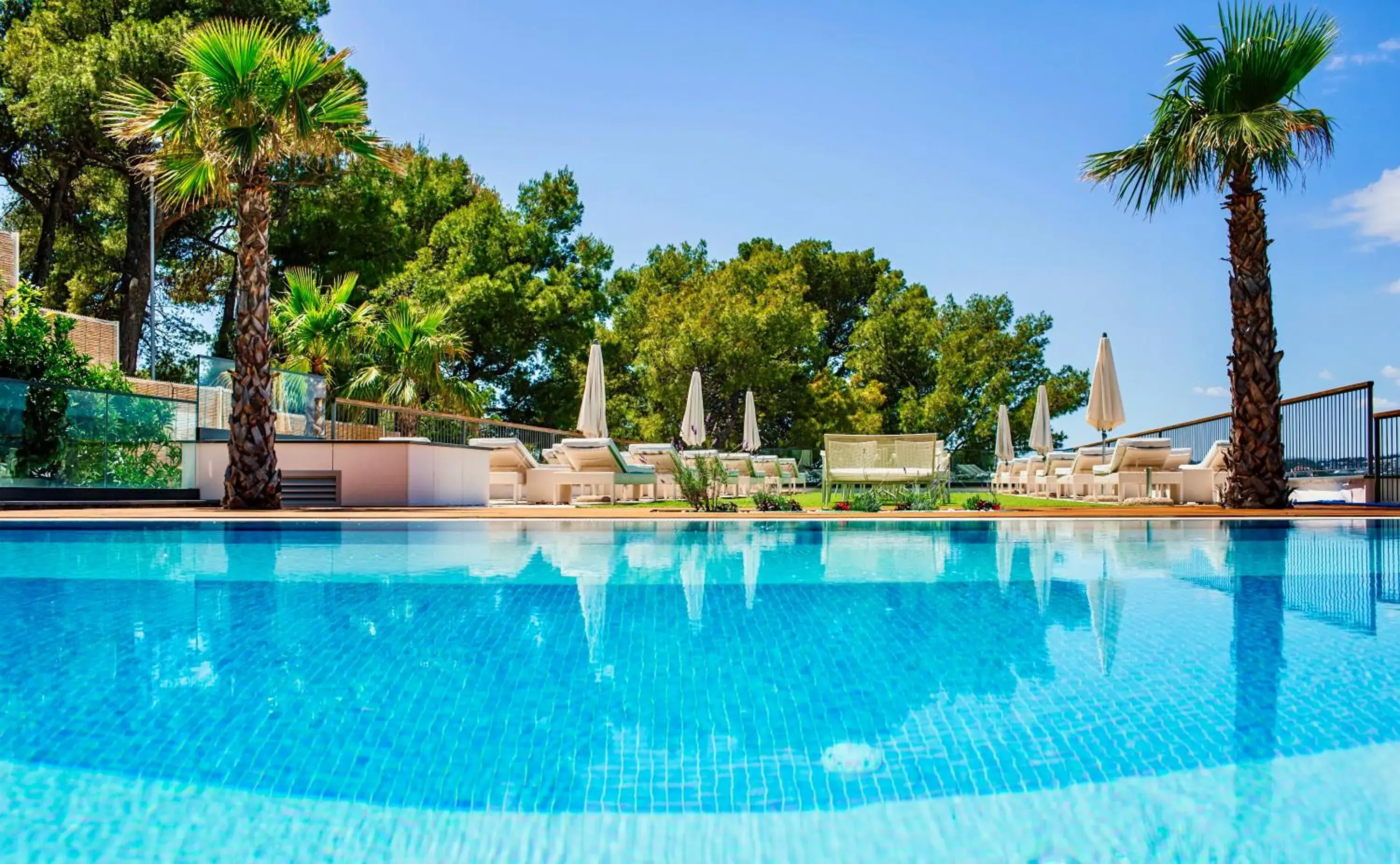 Balcony/Terrace, Swimming Pool in Hotel Eden