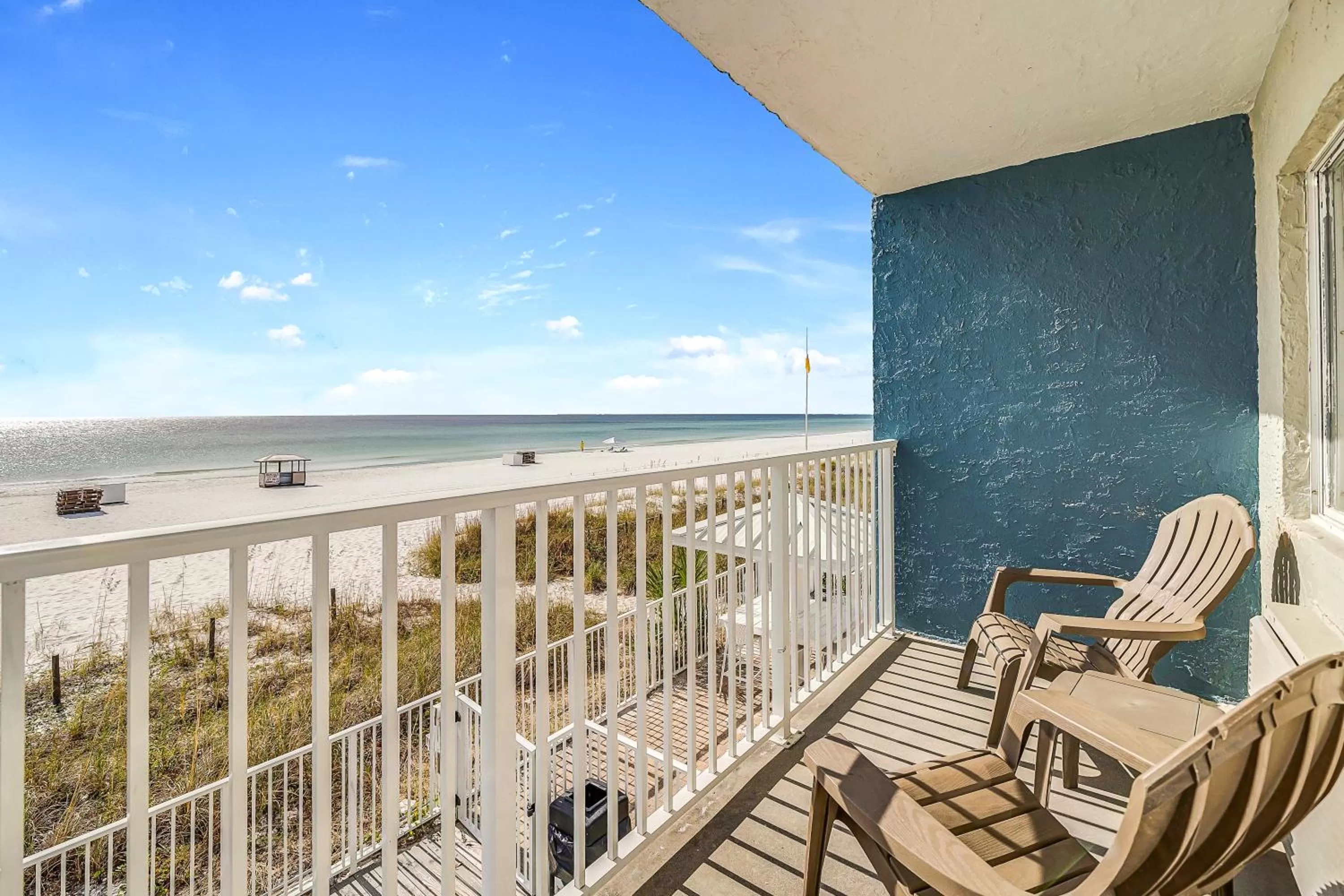 Patio in Sugar Sands Beachfront Hotel, a By The Sea Resort